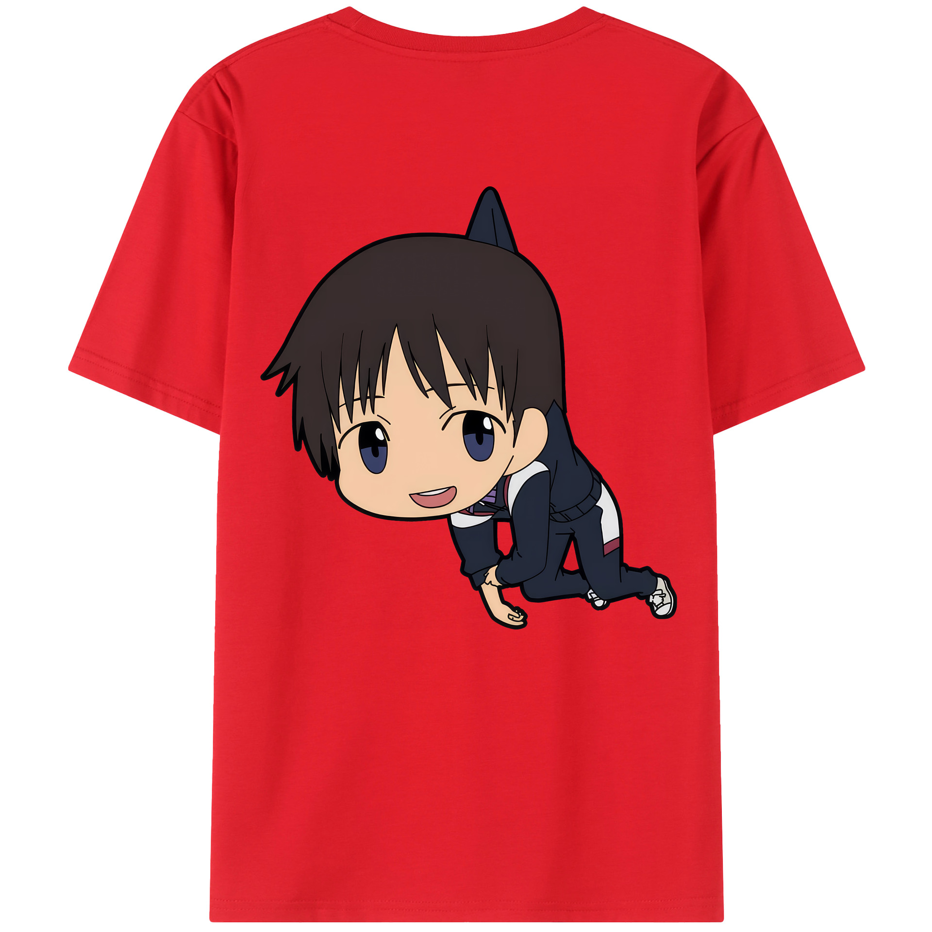 （画像用） EVA 新世紀エヴァンゲリオン 綿100％ メンズ半袖Tシャツ（バックプリント） 通気性