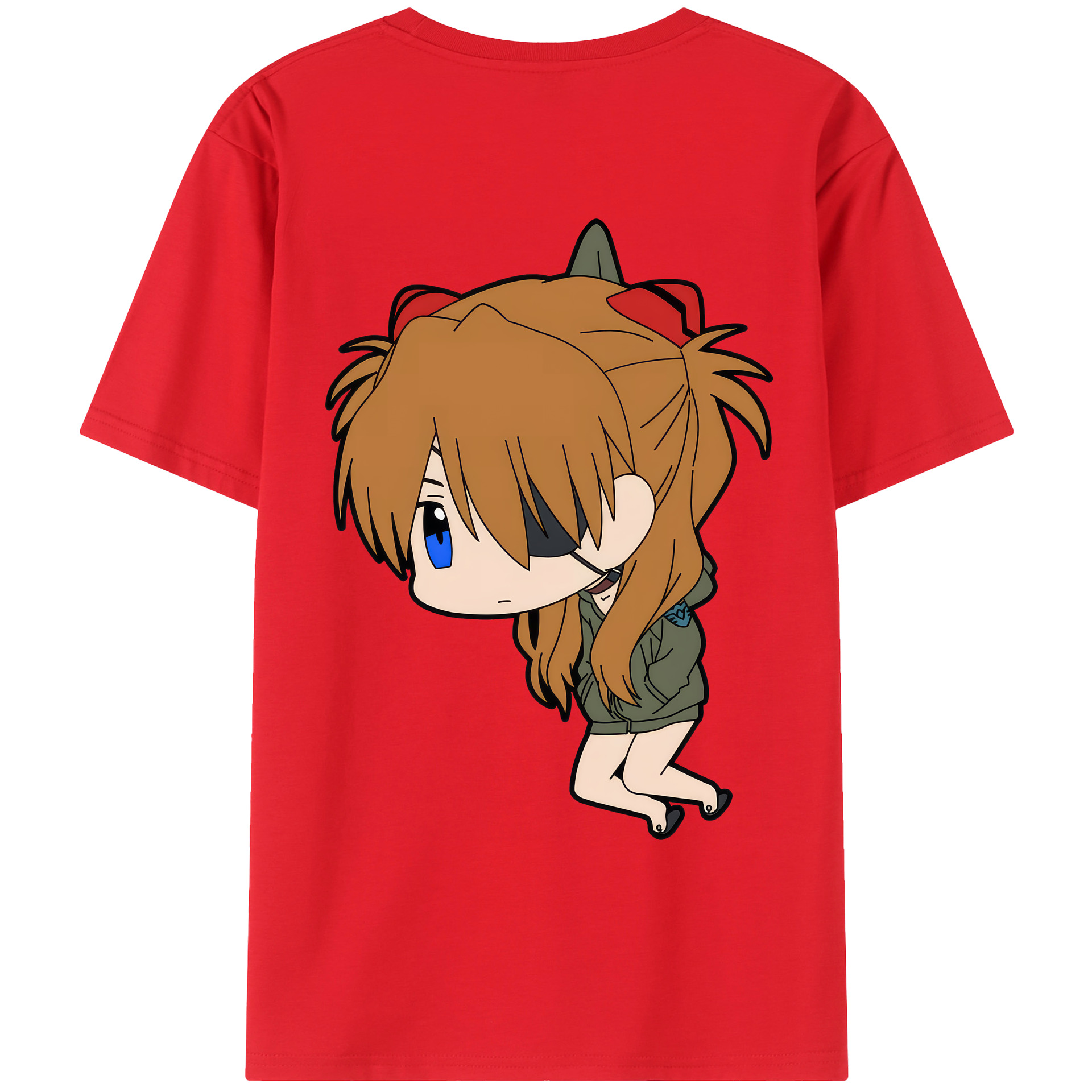（画像用） EVA 新世紀エヴァンゲリオン 綿100％ メンズ半袖Tシャツ（バックプリント） 通気性