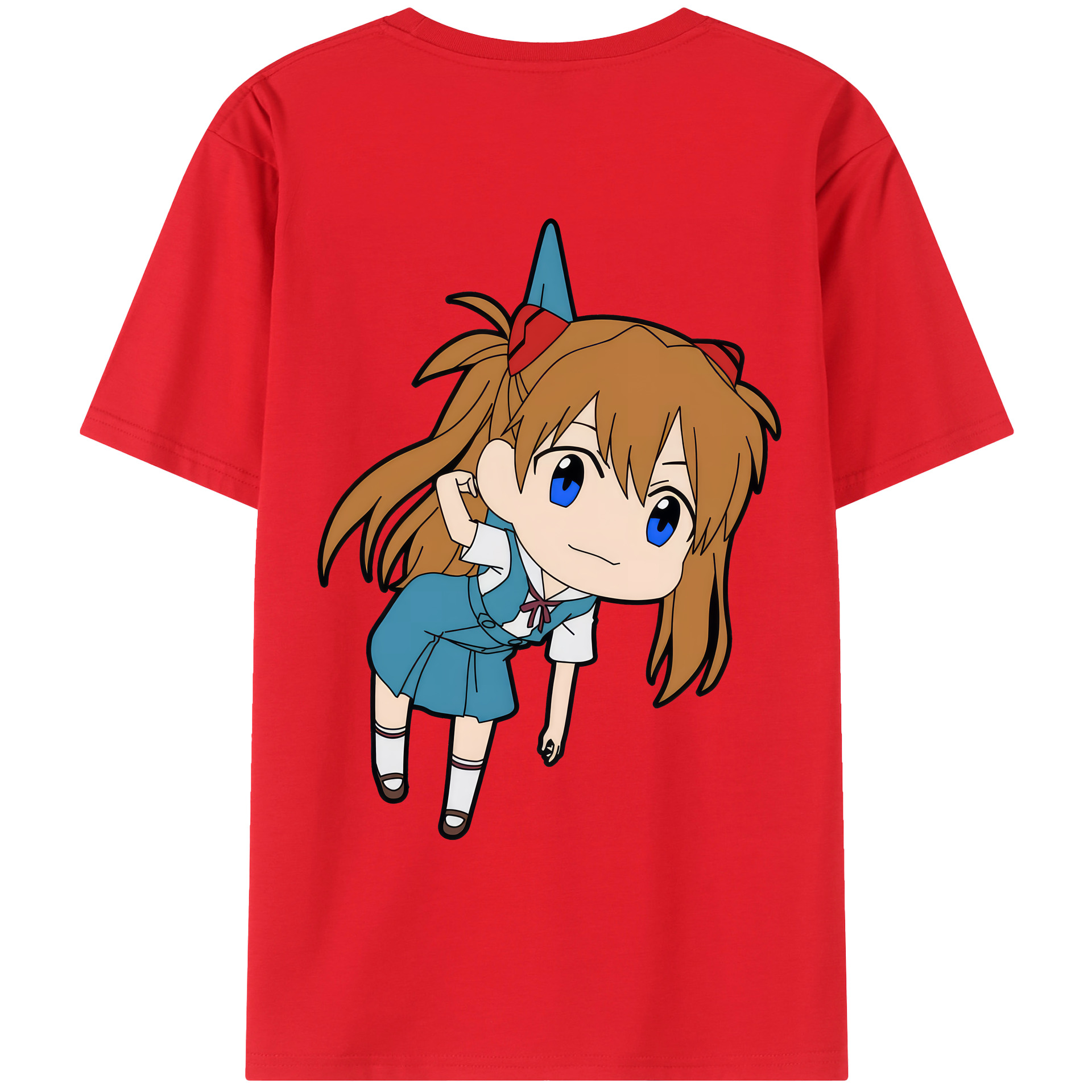 （画像用） EVA 新世紀エヴァンゲリオン 綿100％ メンズ半袖Tシャツ（バックプリント） 通気性