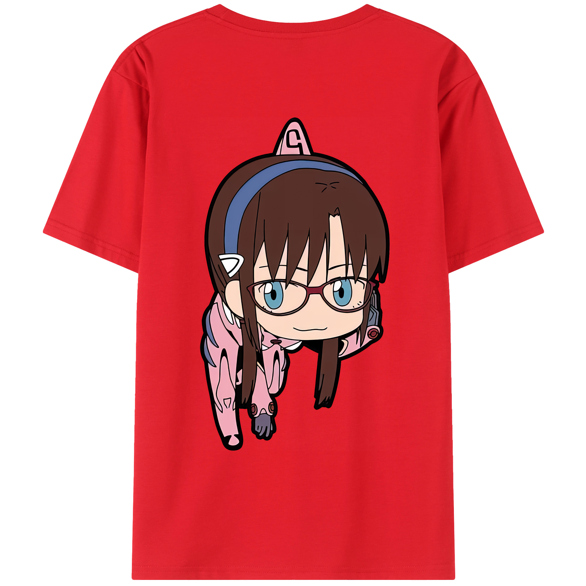 （画像用） EVA 新世紀エヴァンゲリオン 綿100％ メンズ半袖Tシャツ（バックプリント） 通気性