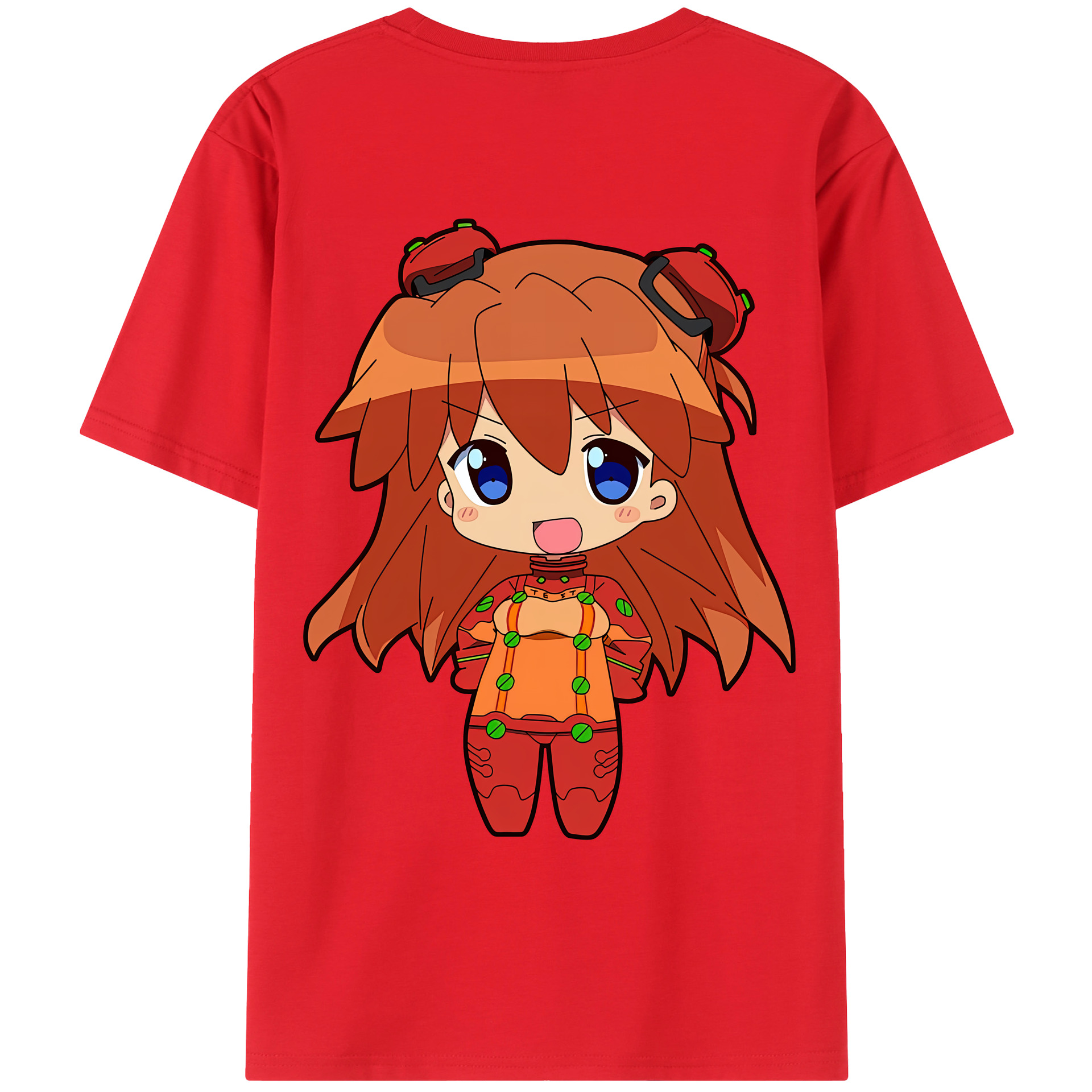 （画像用） EVA 新世紀エヴァンゲリオン 綿100％ メンズ半袖Tシャツ（バックプリント） 通気性