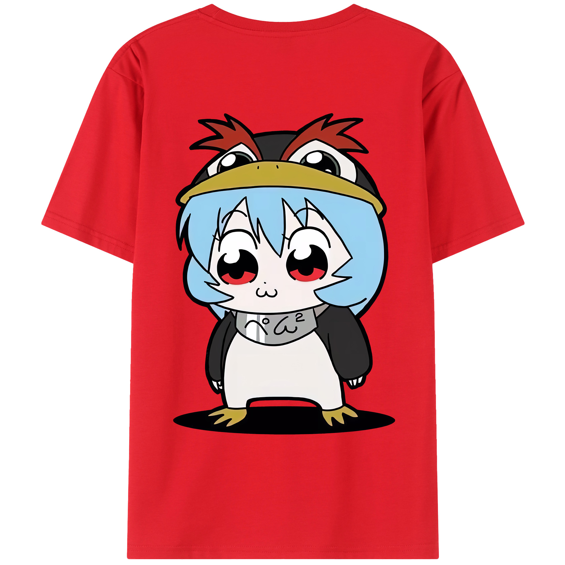 （画像用） EVA 新世紀エヴァンゲリオン 綿100％ メンズ半袖Tシャツ（バックプリント） 通気性
