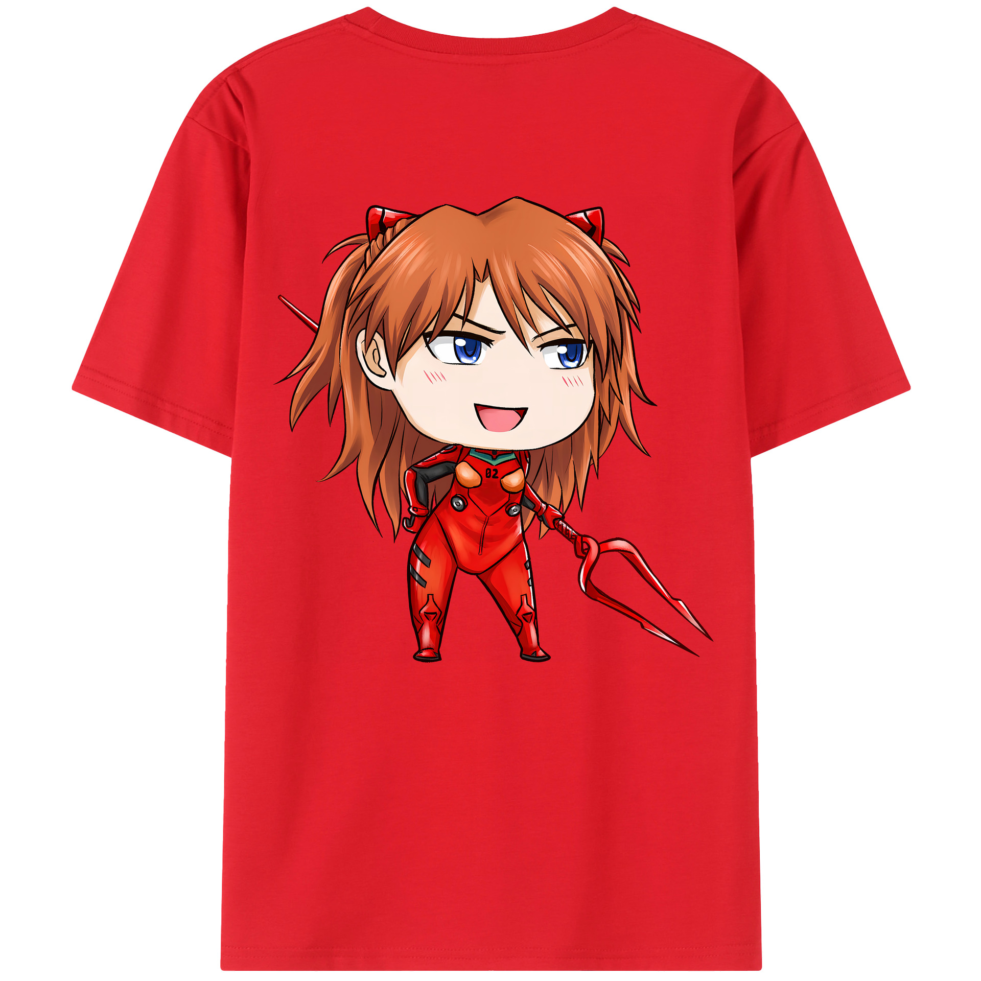 （画像用） EVA 新世紀エヴァンゲリオン 綿100％ メンズ半袖Tシャツ（バックプリント） 通気性