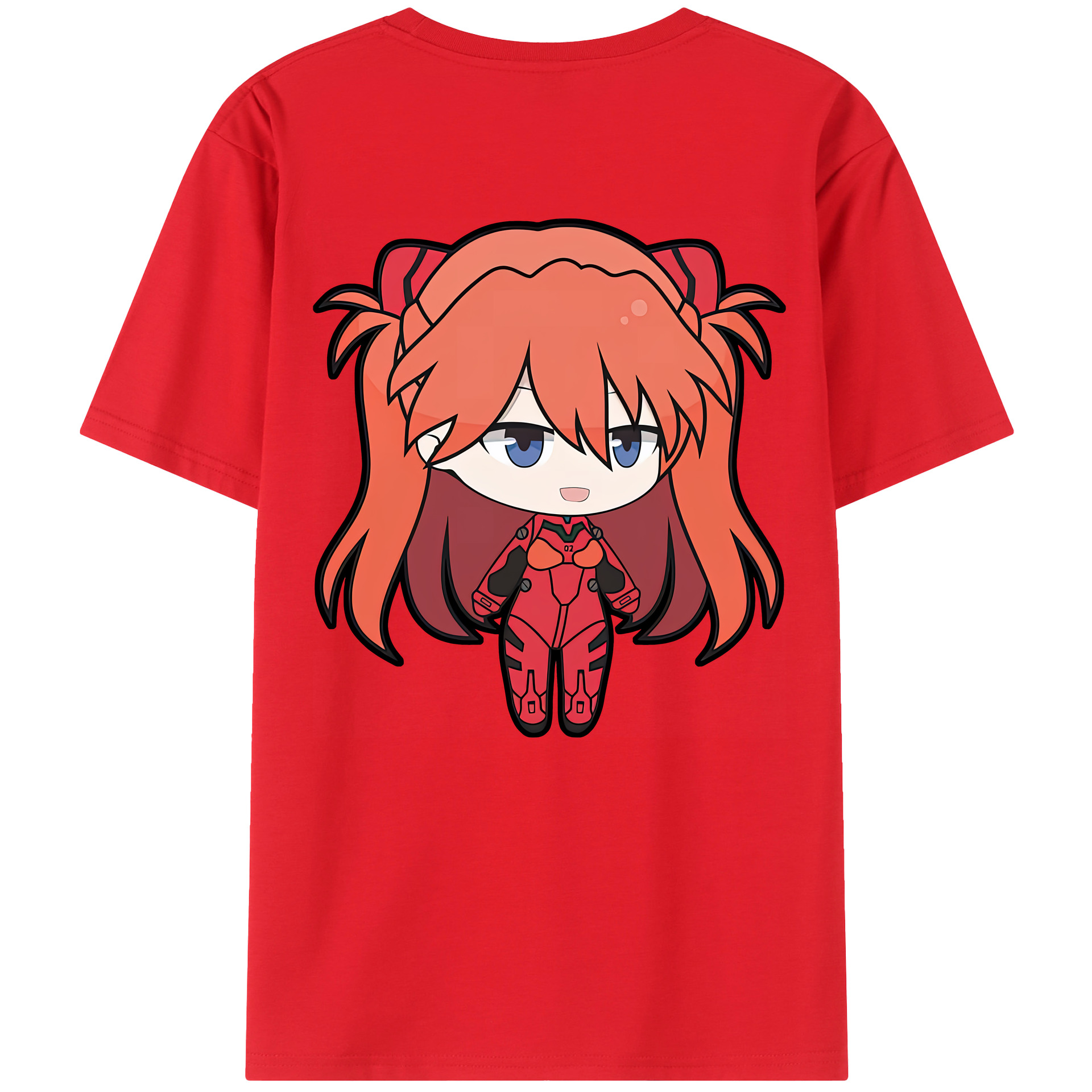 （画像用） EVA 新世紀エヴァンゲリオン 綿100％ メンズ半袖Tシャツ（バックプリント） 通気性