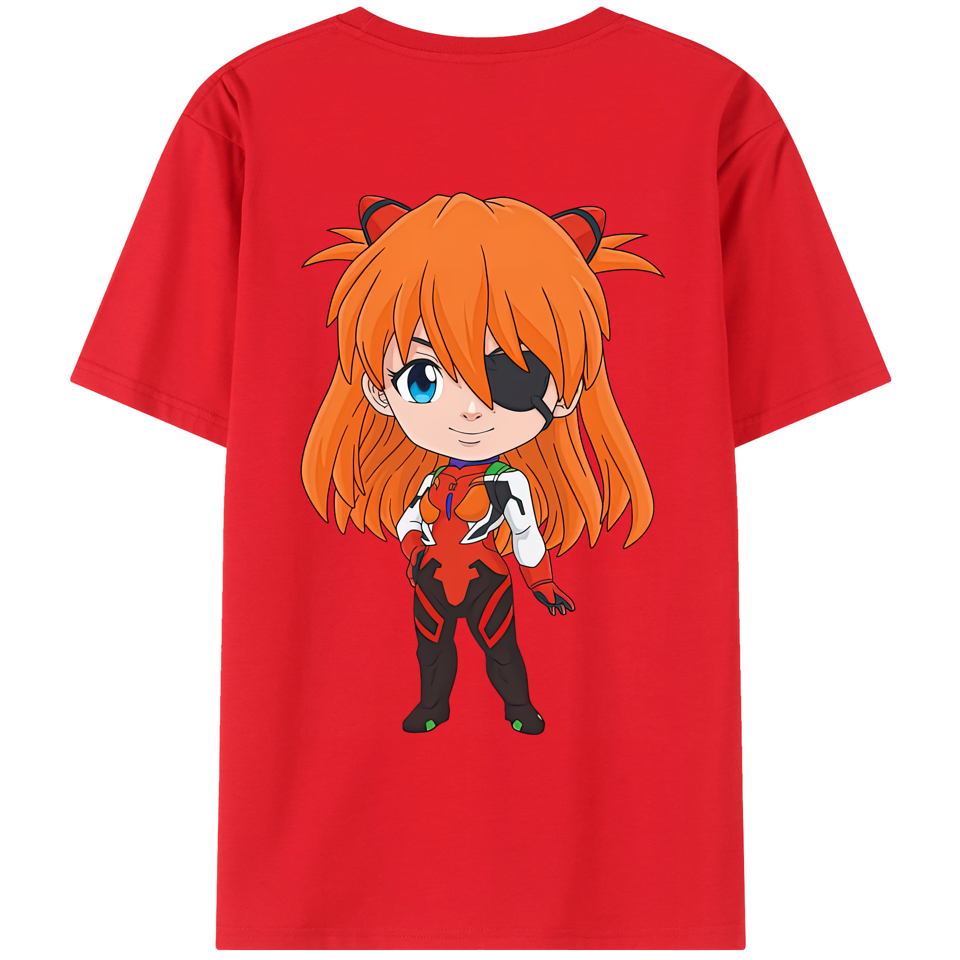 （画像用） EVA 新世紀エヴァンゲリオン 綿100％ メンズ半袖Tシャツ（バックプリント） 通気性