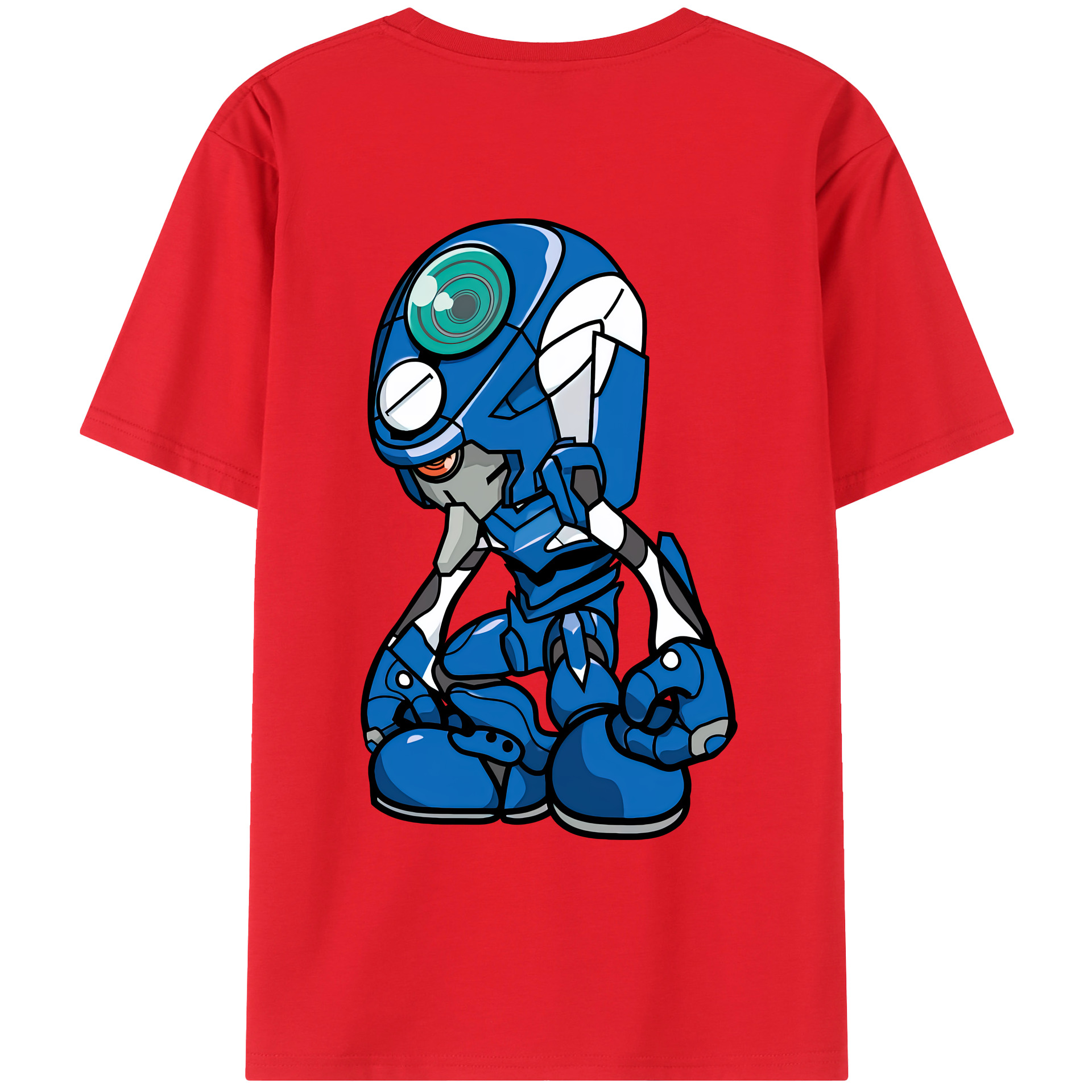 （画像用） EVA 新世紀エヴァンゲリオン 綿100％ メンズ半袖Tシャツ（バックプリント） 通気性