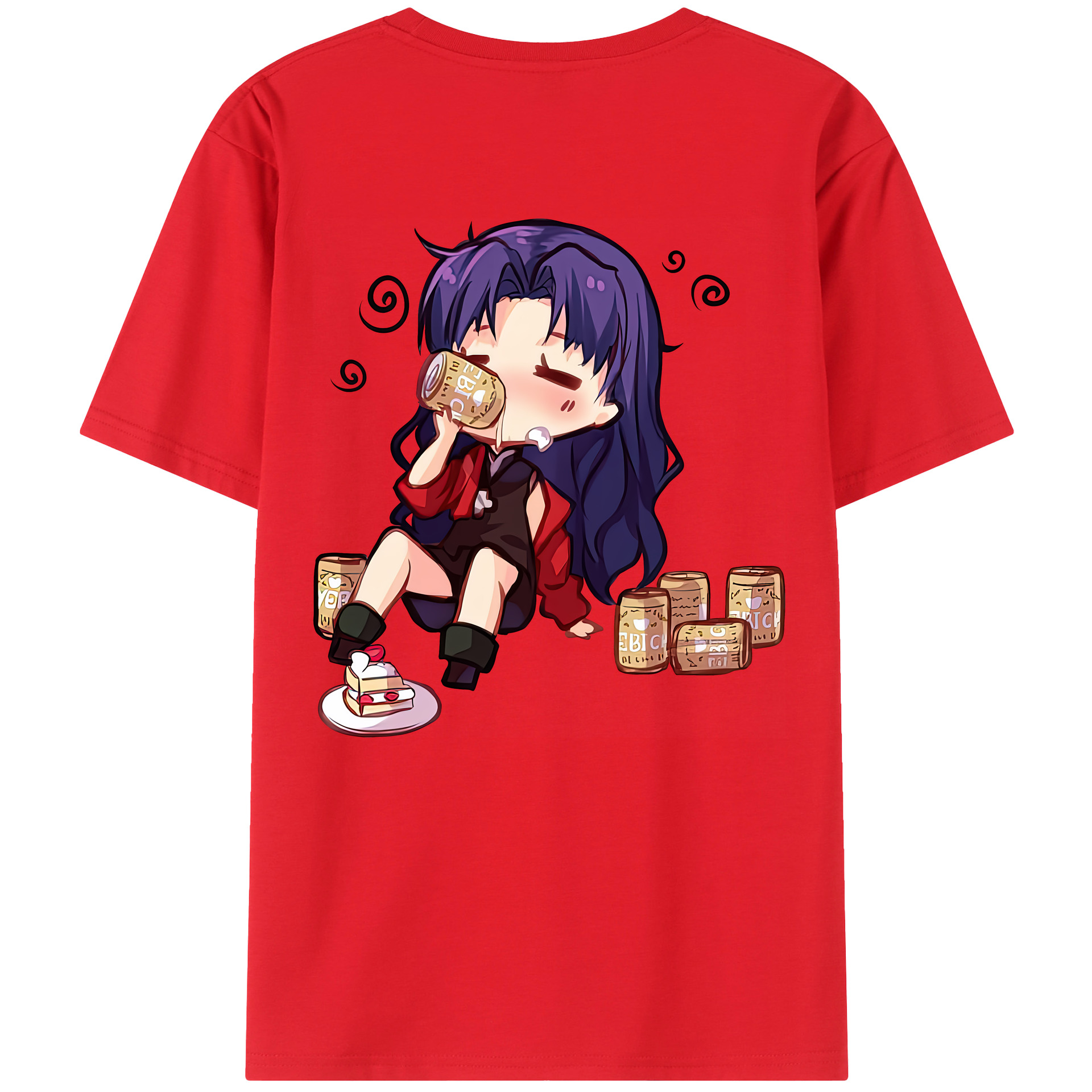 （画像用） EVA 新世紀エヴァンゲリオン 綿100％ メンズ半袖Tシャツ（バックプリント） 通気性