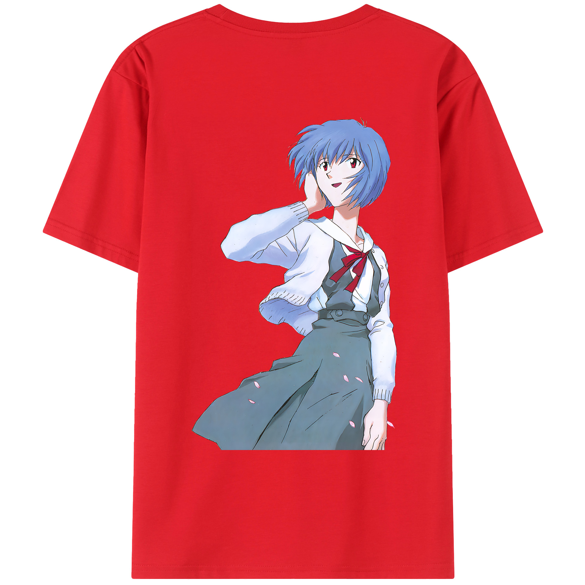 （画像用） EVA 新世紀エヴァンゲリオン 綿100％ メンズ半袖Tシャツ（バックプリント） 通気性