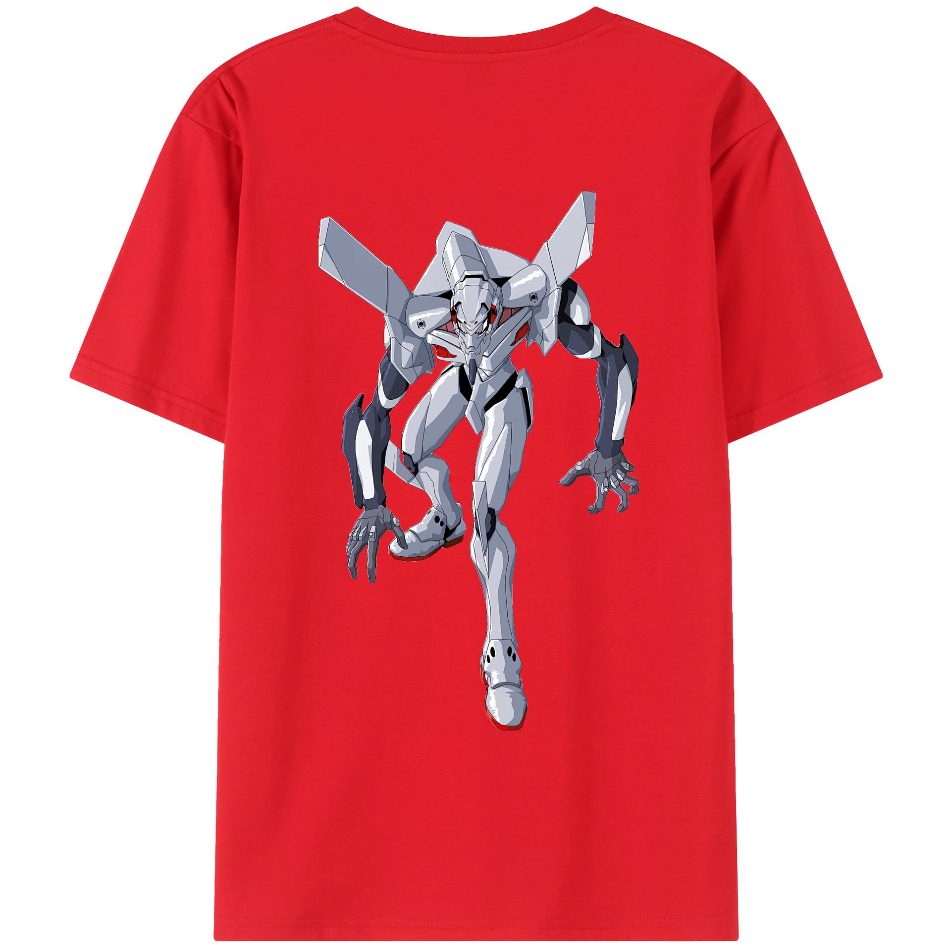 （画像用） EVA 新世紀エヴァンゲリオン 綿100％ メンズ半袖Tシャツ（バックプリント） 通気性