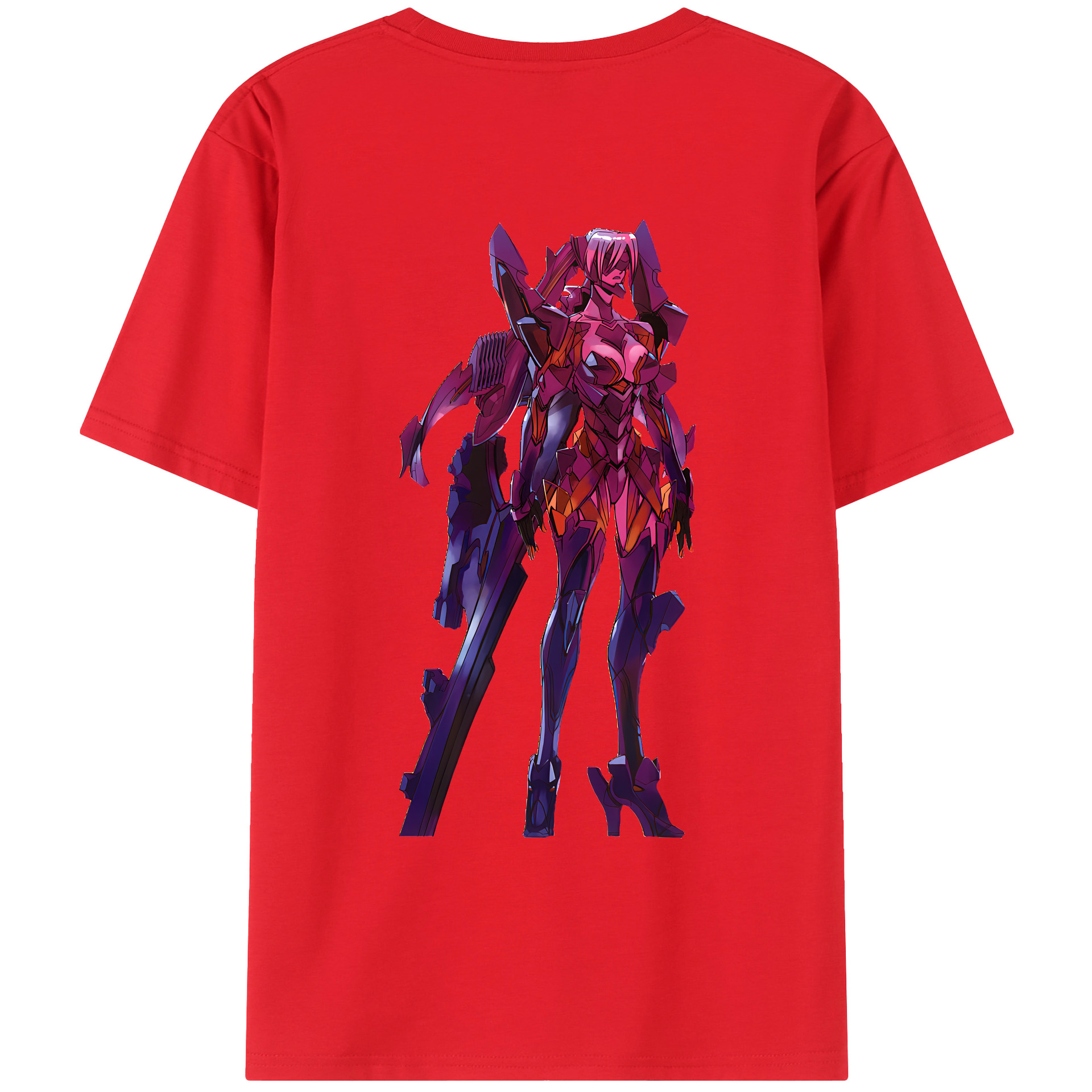 （画像用） EVA 新世紀エヴァンゲリオン 綿100％ メンズ半袖Tシャツ（バックプリント） 通気性