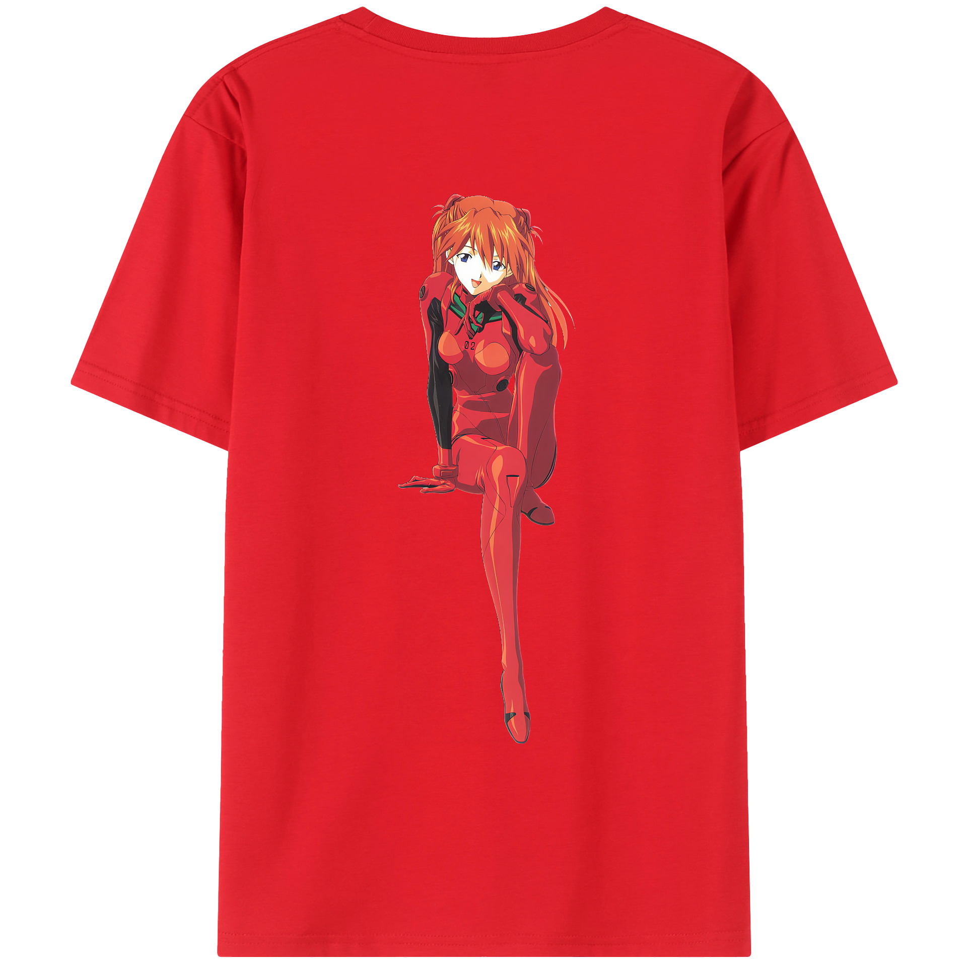 （画像用） EVA 新世紀エヴァンゲリオン 綿100％ メンズ半袖Tシャツ（バックプリント） 通気性
