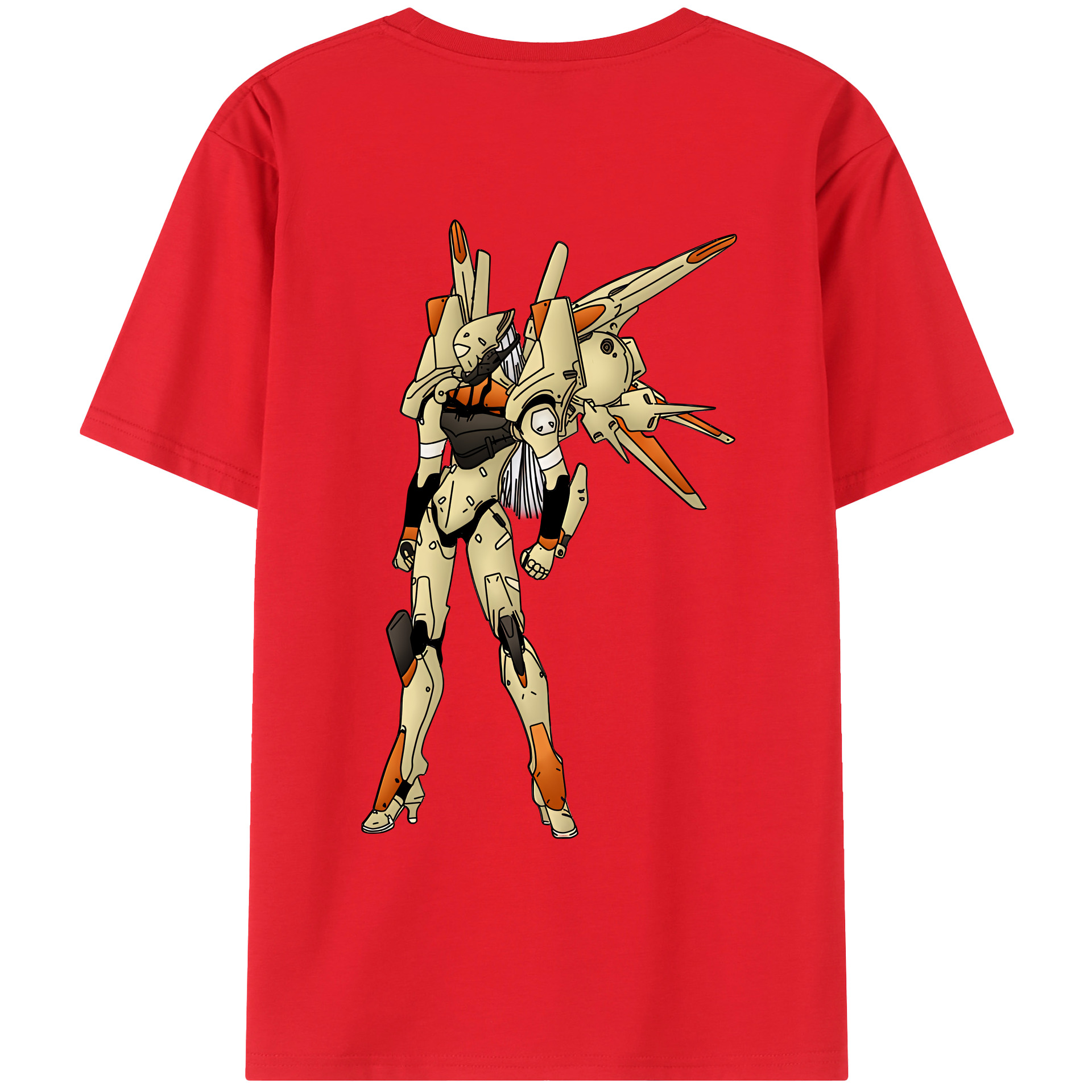 （画像用） EVA 新世紀エヴァンゲリオン 綿100％ メンズ半袖Tシャツ（バックプリント） 通気性