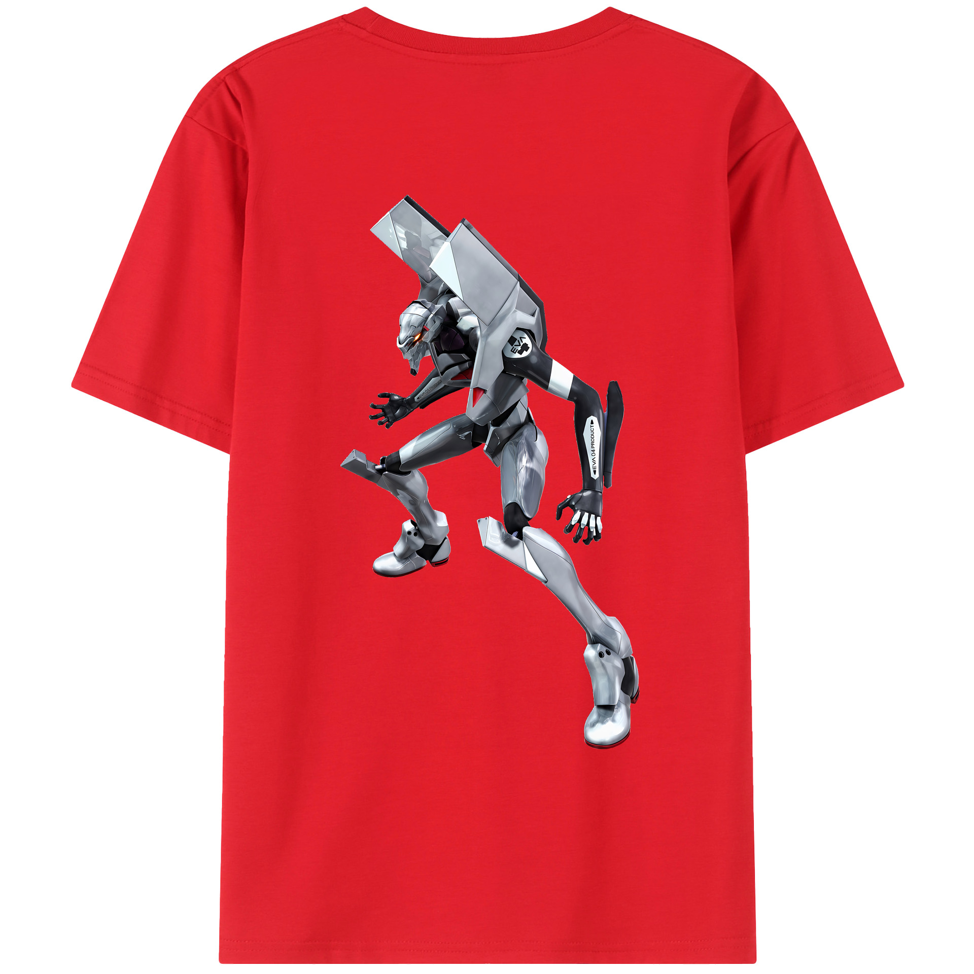 （画像用） EVA 新世紀エヴァンゲリオン 綿100％ メンズ半袖Tシャツ（バックプリント） 通気性
