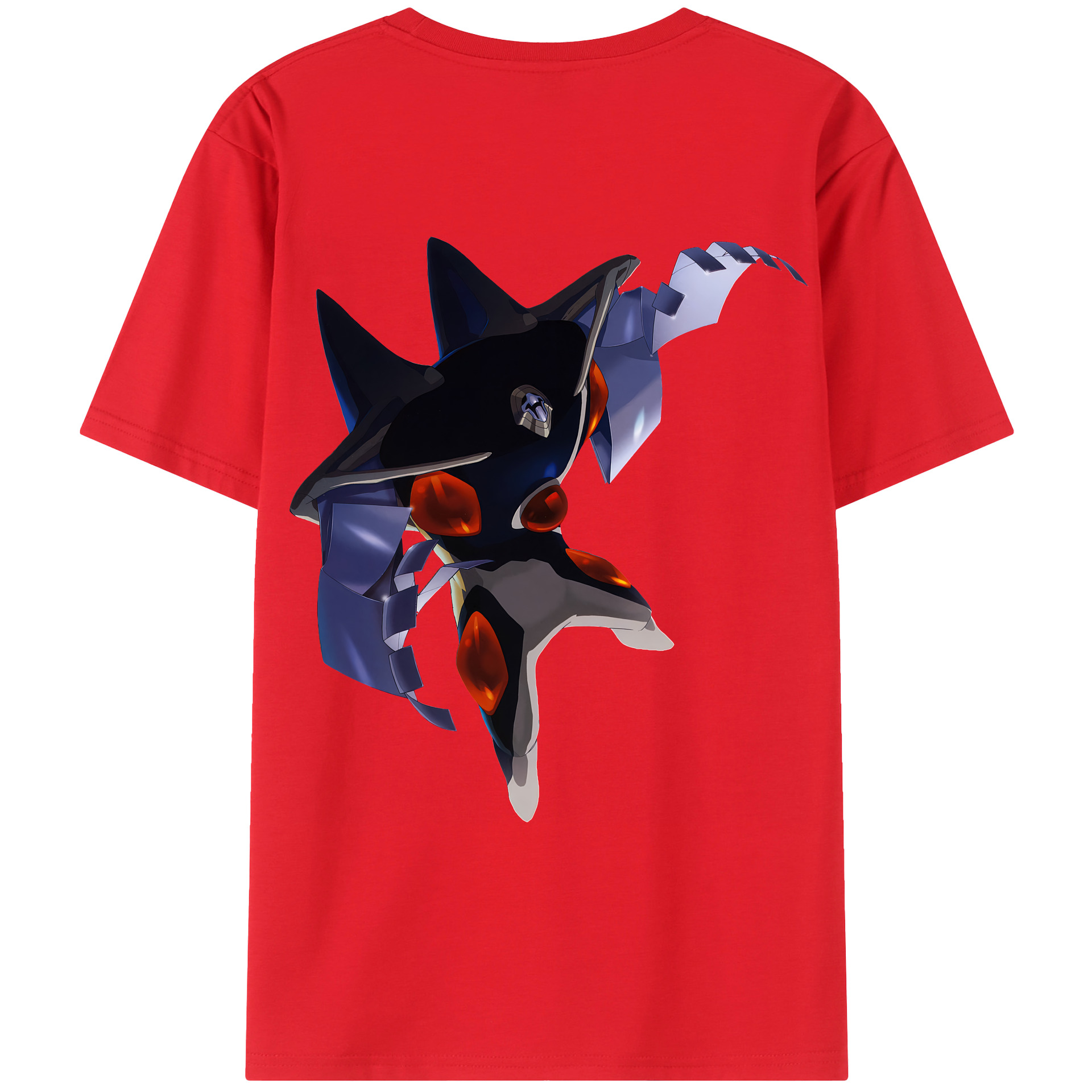 （画像用） EVA 新世紀エヴァンゲリオン 綿100％ メンズ半袖Tシャツ（バックプリント） 通気性