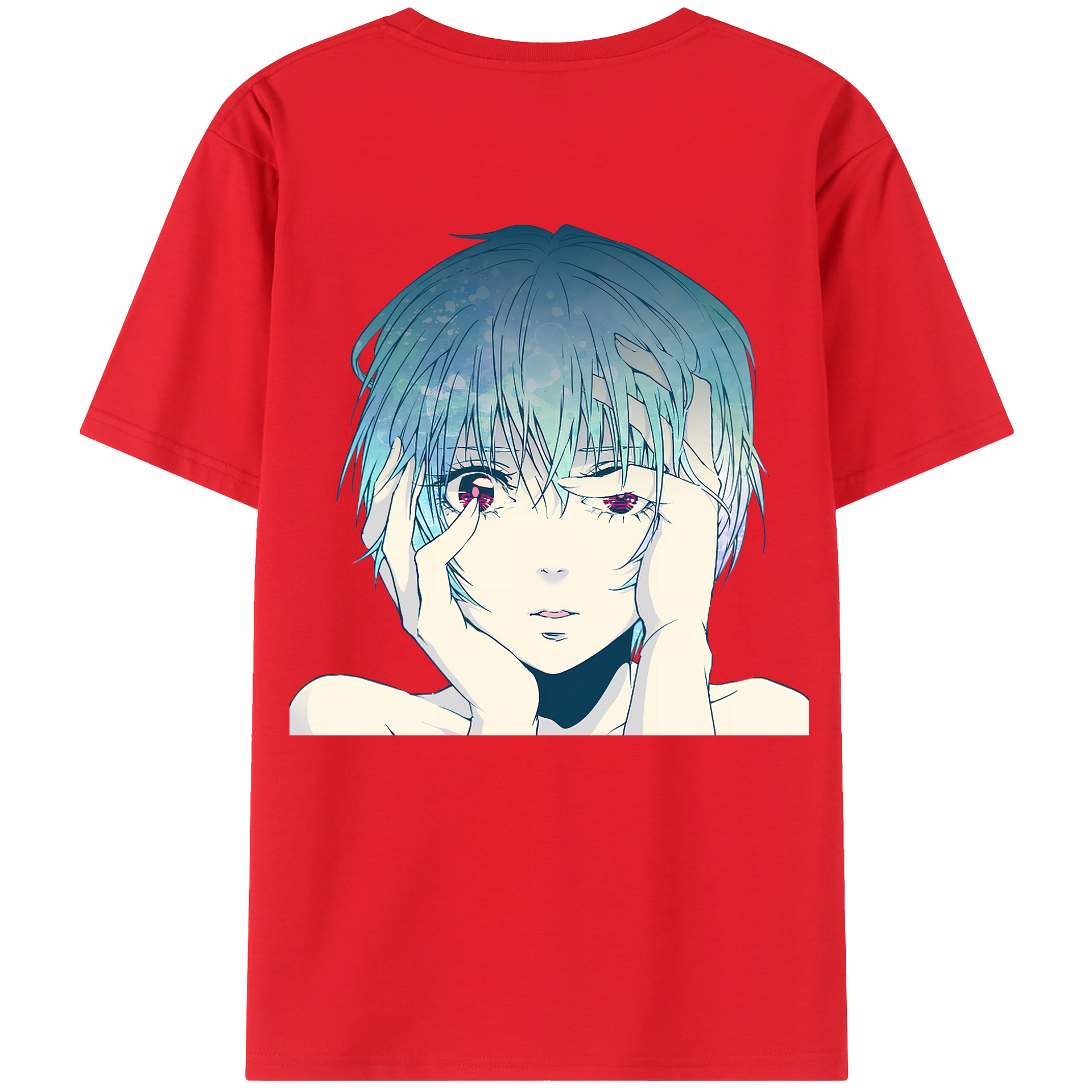 （画像用） EVA 新世紀エヴァンゲリオン 綿100％ メンズ半袖Tシャツ（バックプリント） 通気性