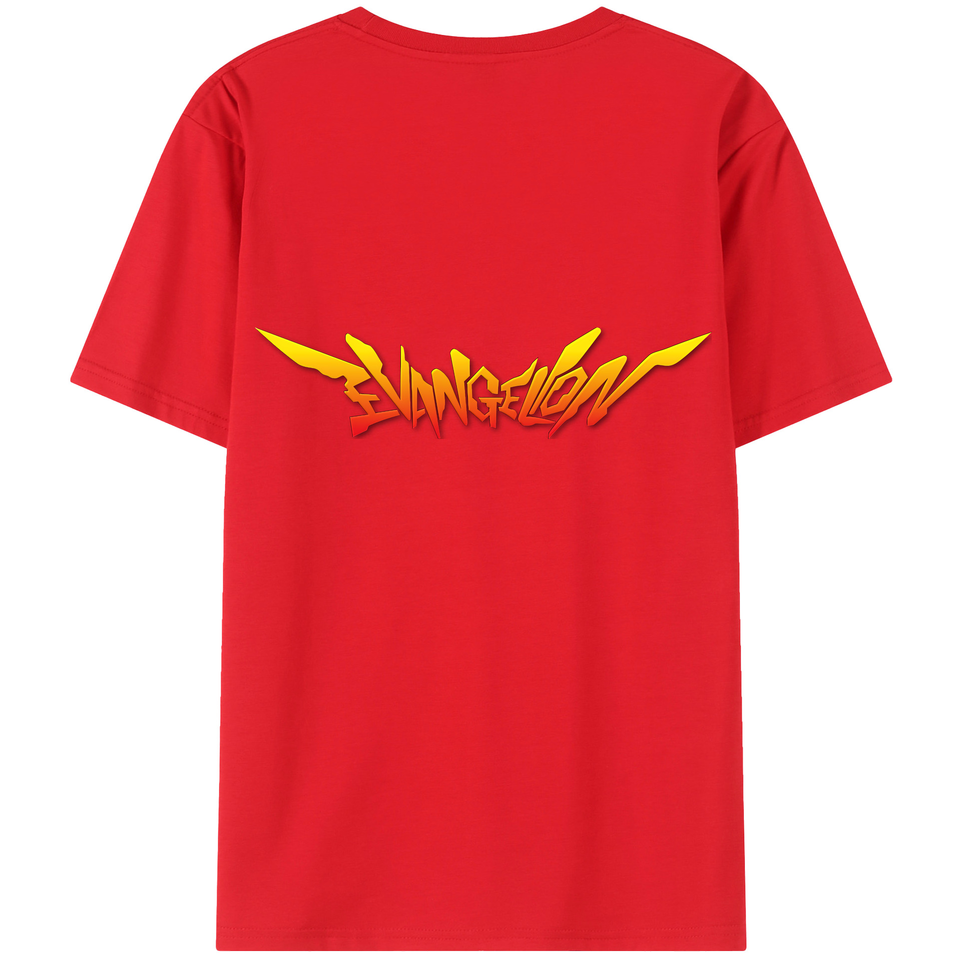 （画像用） EVA 新世紀エヴァンゲリオン 綿100％ メンズ半袖Tシャツ（バックプリント） 通気性