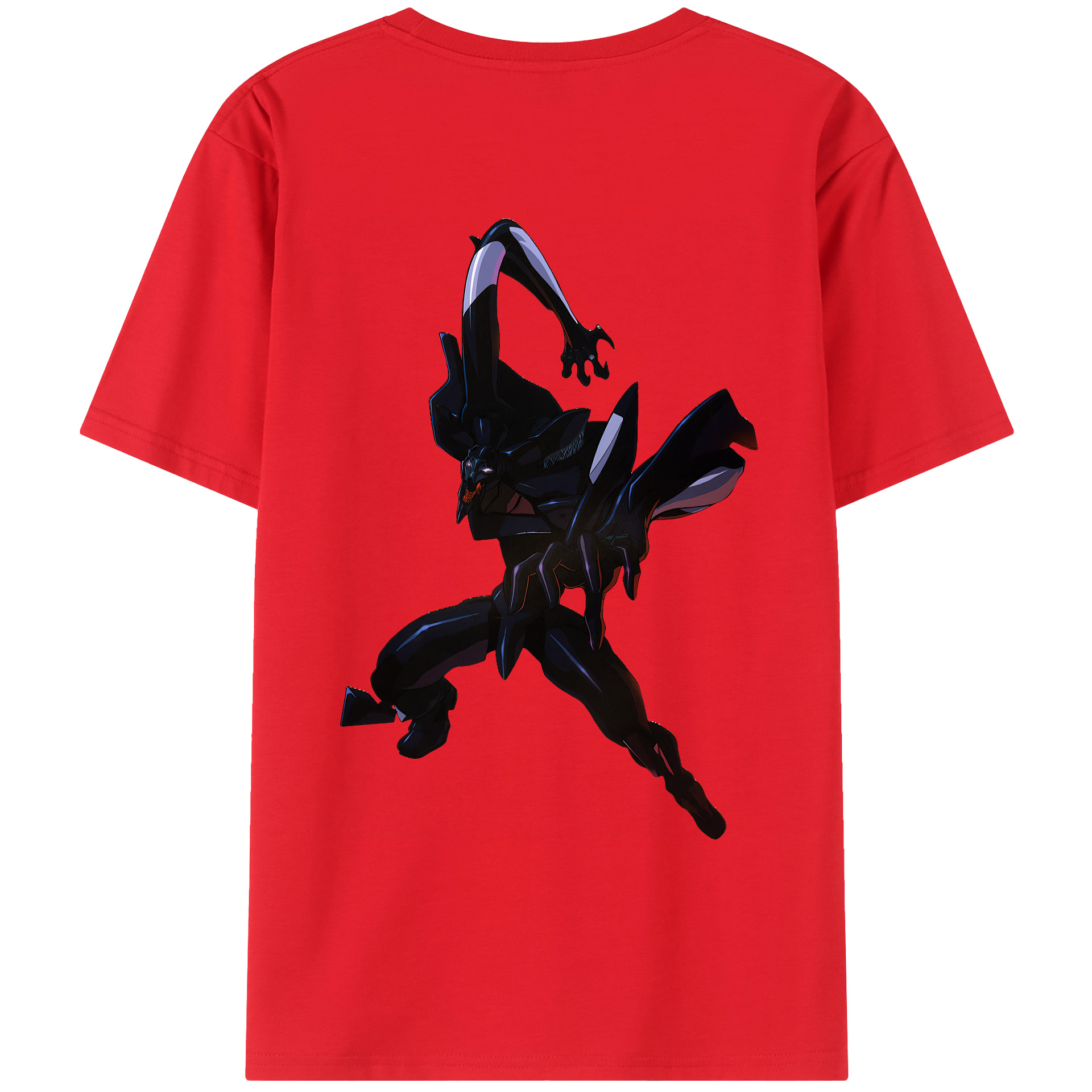 （画像用） EVA 新世紀エヴァンゲリオン 綿100％ メンズ半袖Tシャツ（バックプリント） 通気性