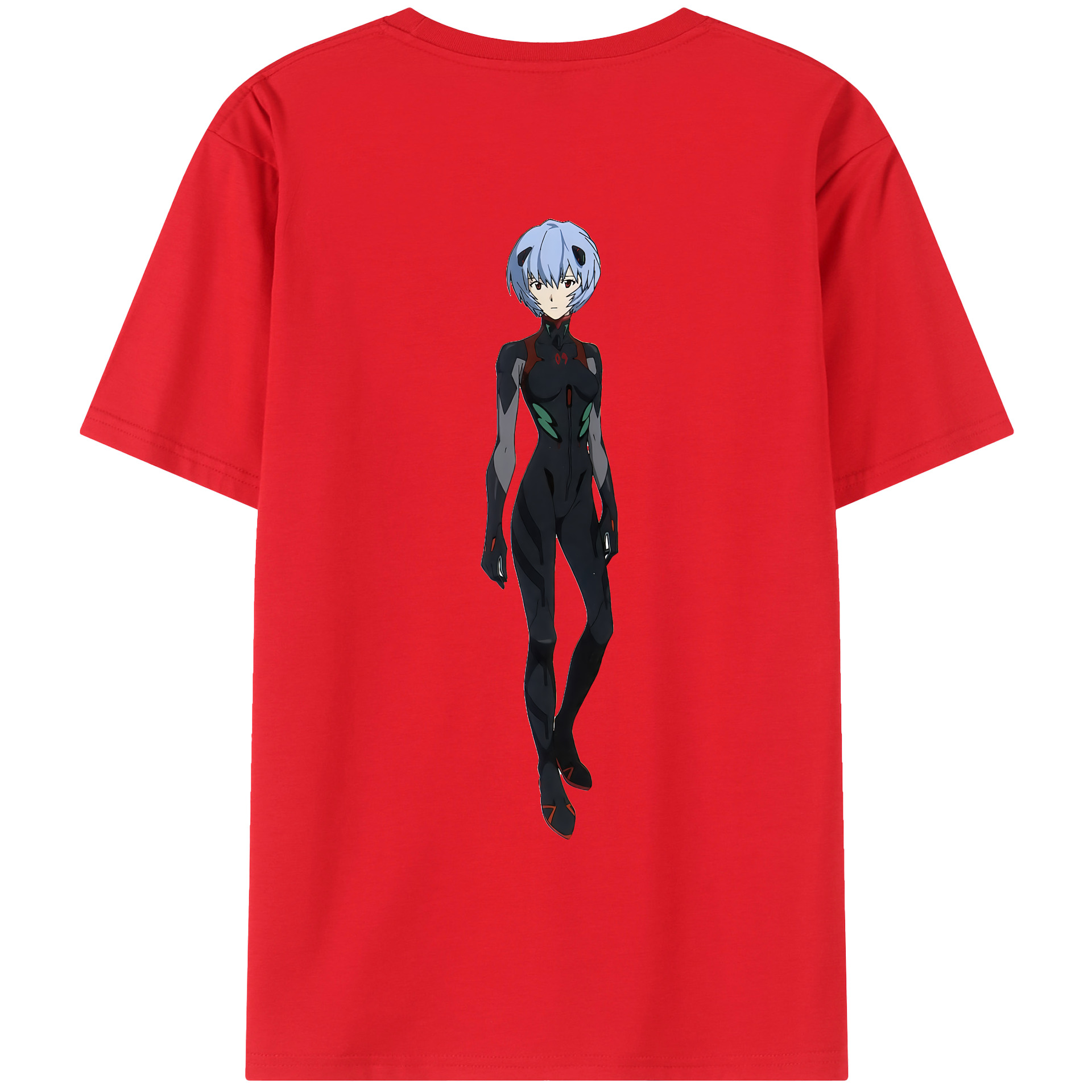 （画像用） EVA 新世紀エヴァンゲリオン 綿100％ メンズ半袖Tシャツ（バックプリント） 通気性
