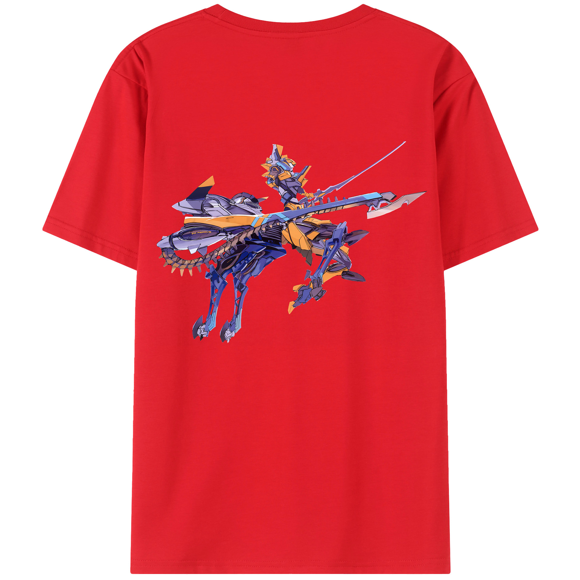 （画像用） EVA 新世紀エヴァンゲリオン 綿100％ メンズ半袖Tシャツ（バックプリント） 通気性