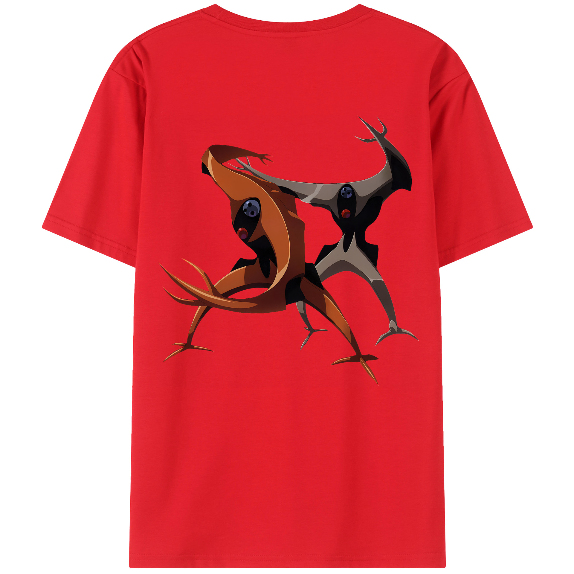（画像用） EVA 新世紀エヴァンゲリオン 綿100％ メンズ半袖Tシャツ（バックプリント） 通気性