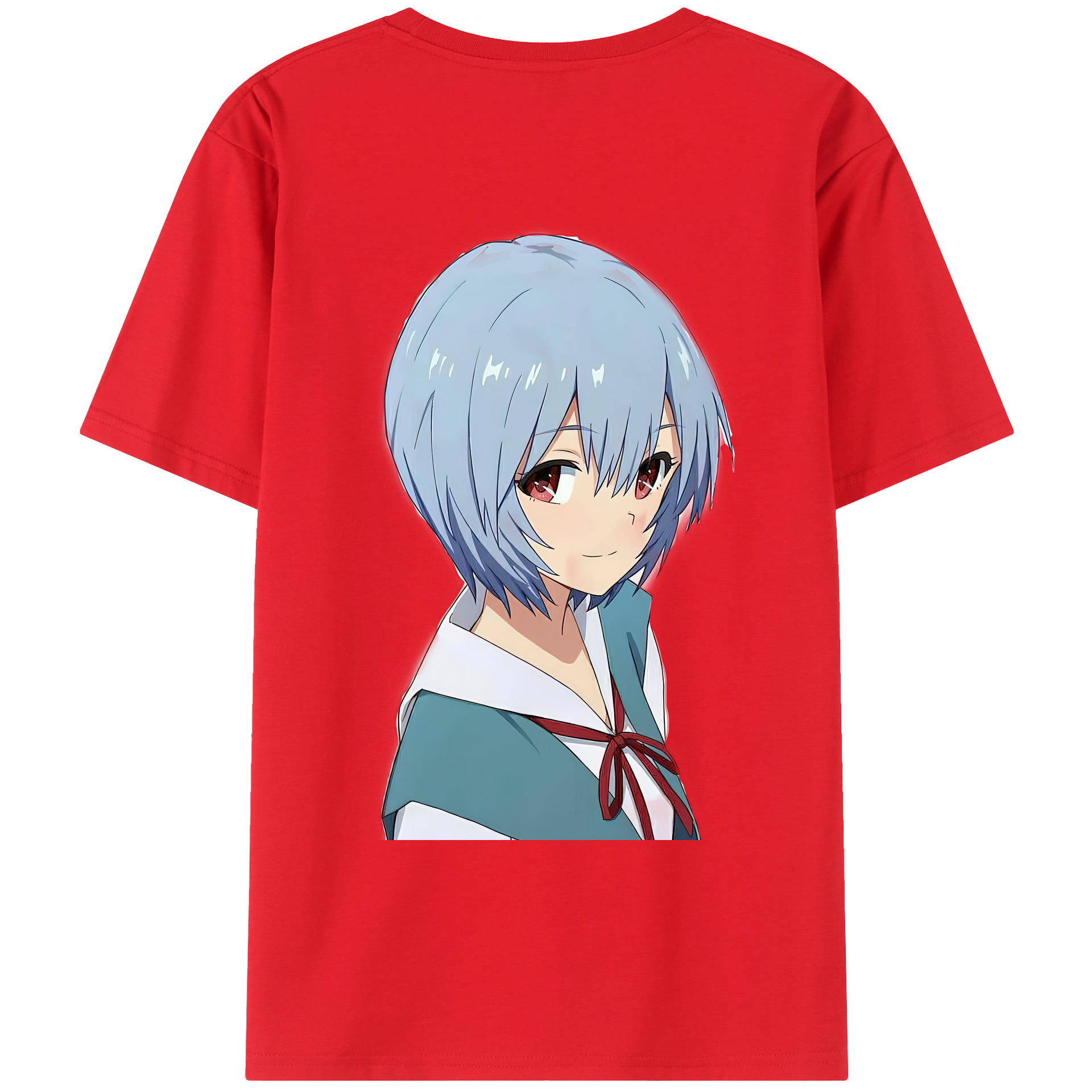 （画像用） EVA 新世紀エヴァンゲリオン 綿100％ メンズ半袖Tシャツ（バックプリント） 通気性