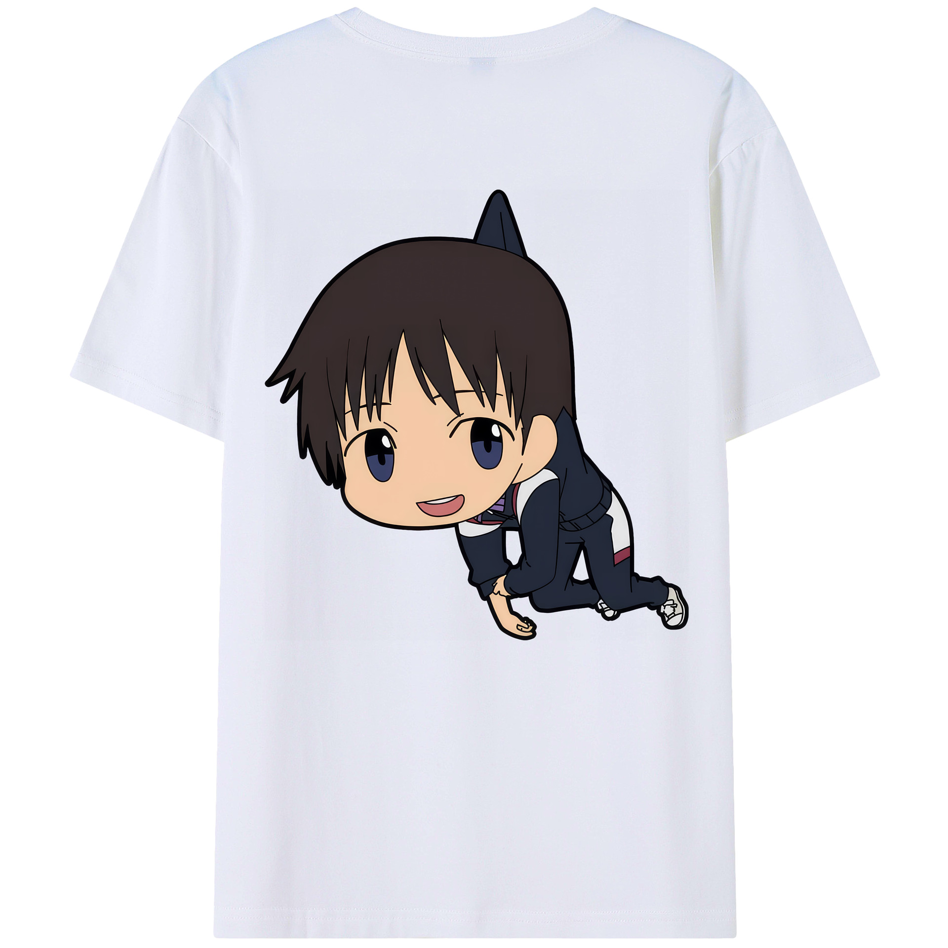 （画像用） EVA 新世紀エヴァンゲリオン 綿100％ メンズ半袖Tシャツ（バックプリント） 通気性