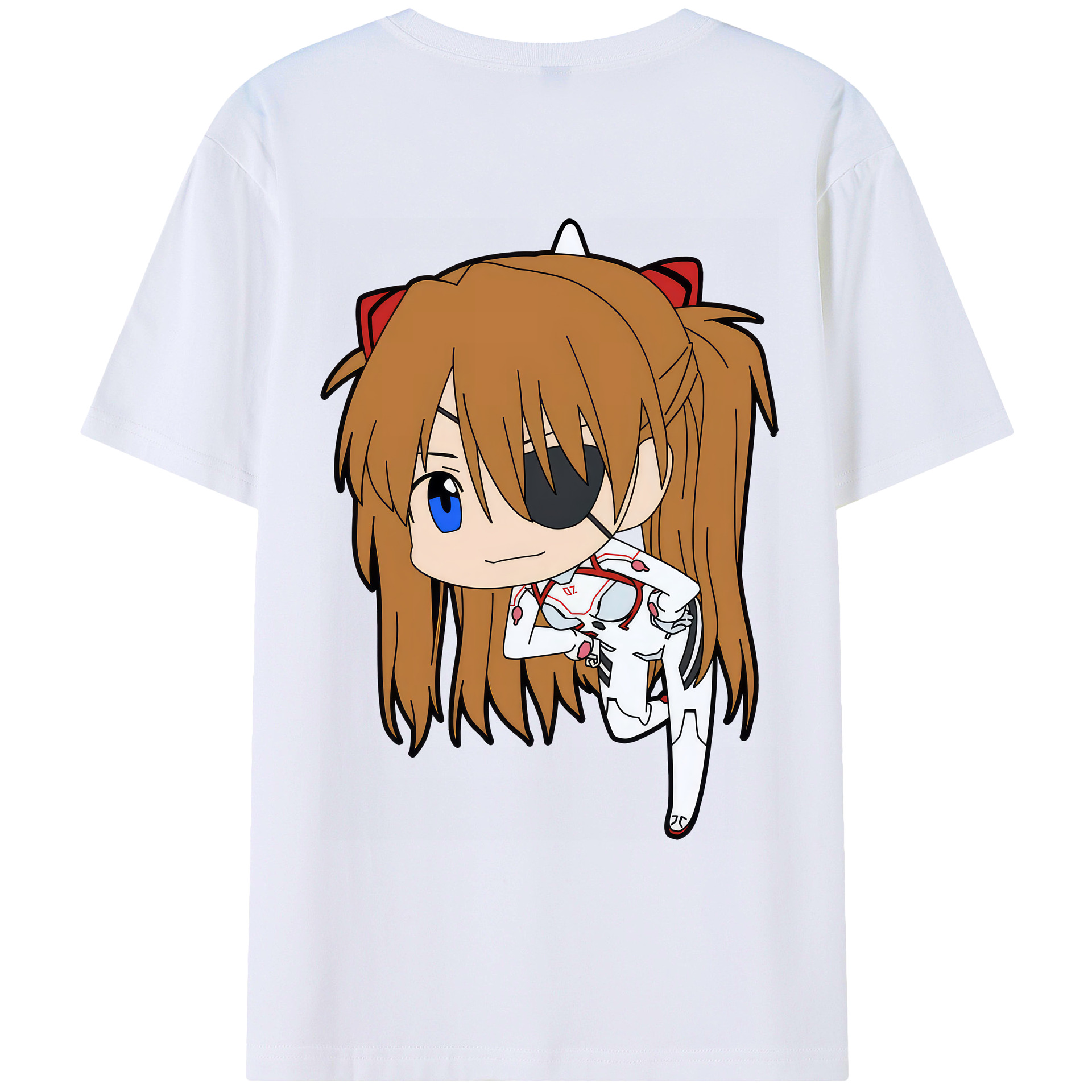 （画像用） EVA 新世紀エヴァンゲリオン 綿100％ メンズ半袖Tシャツ（バックプリント） 通気性