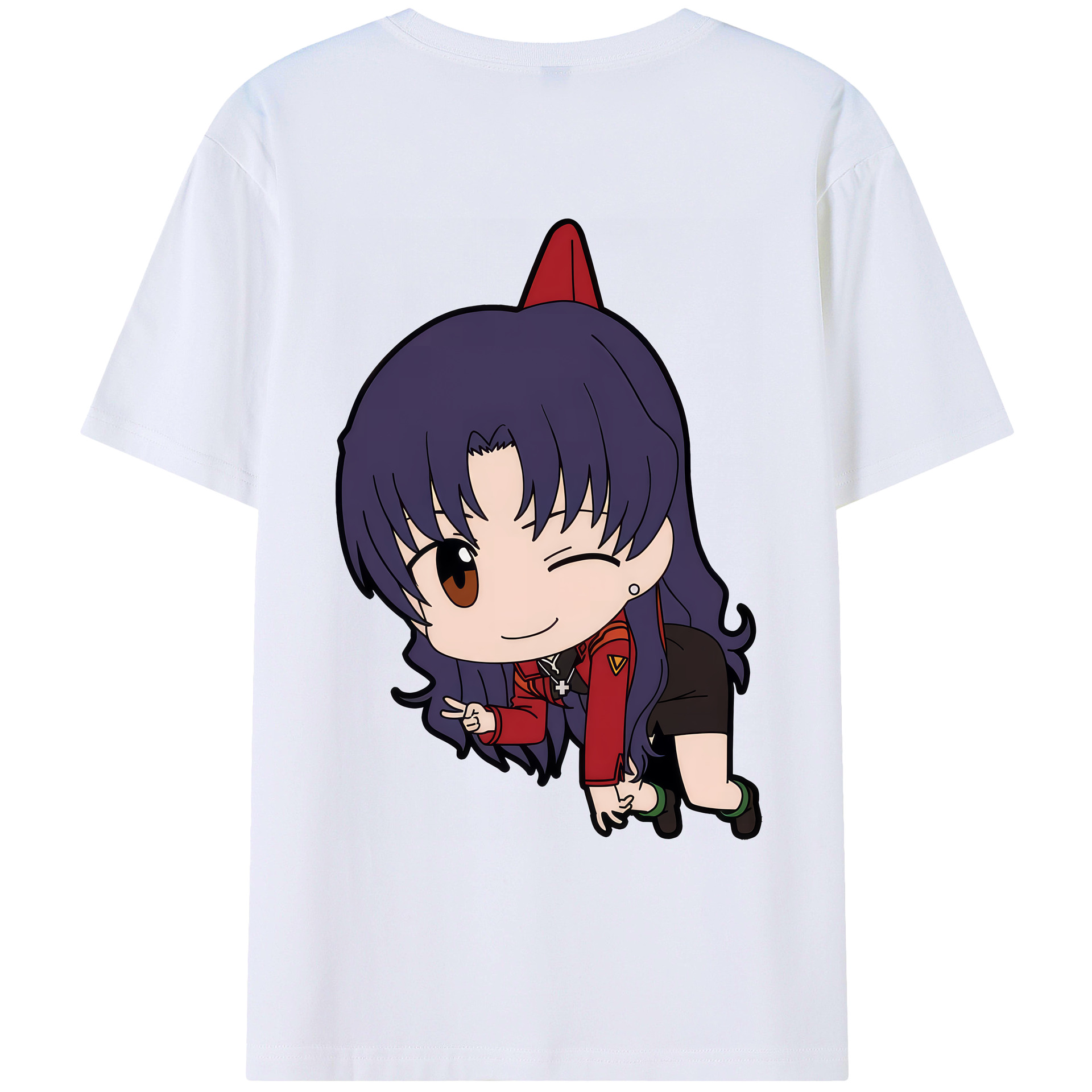 （画像用） EVA 新世紀エヴァンゲリオン 綿100％ メンズ半袖Tシャツ（バックプリント） 通気性