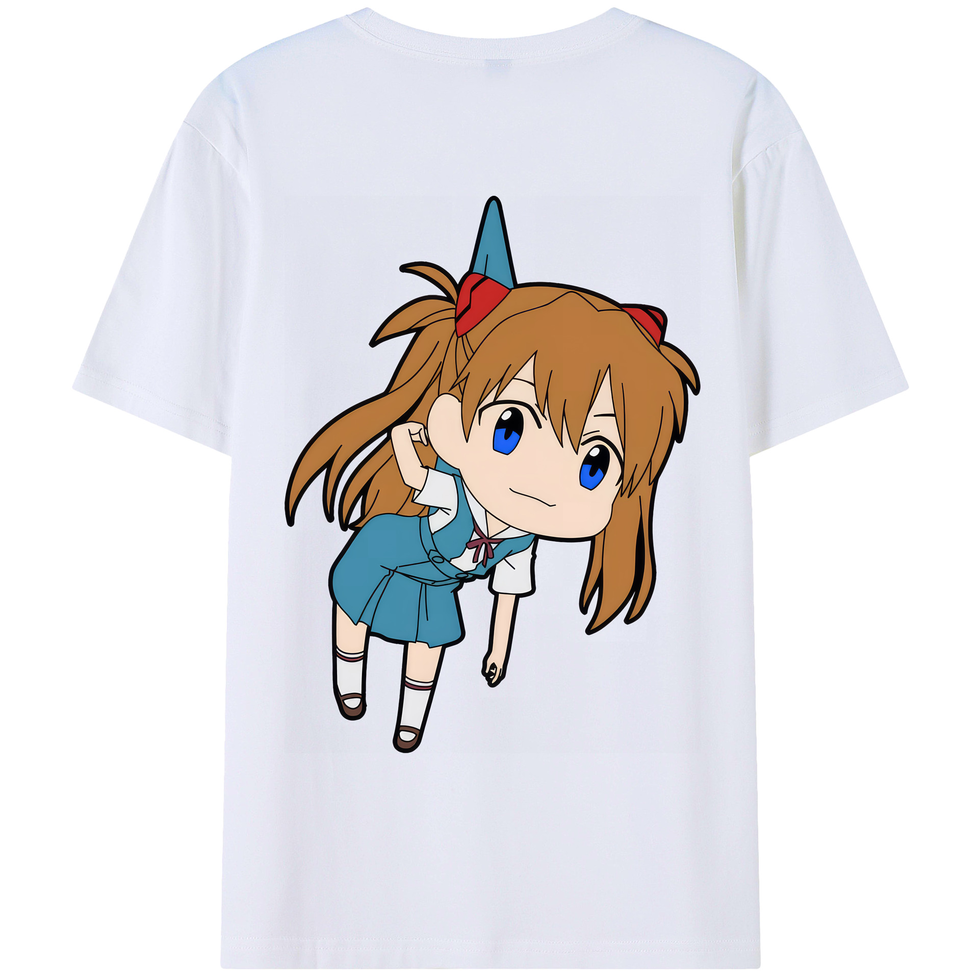 （画像用） EVA 新世紀エヴァンゲリオン 綿100％ メンズ半袖Tシャツ（バックプリント） 通気性