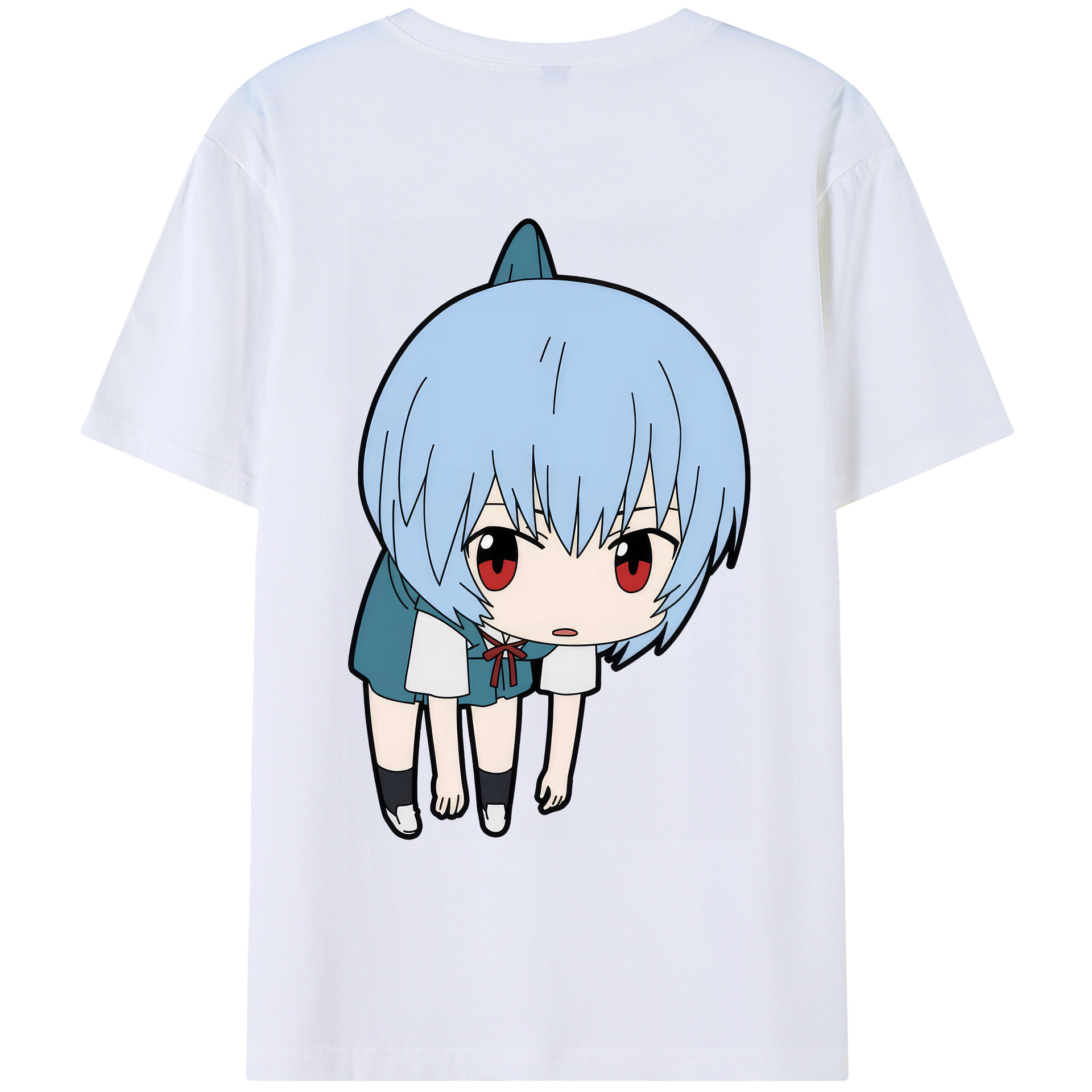 （画像用） EVA 新世紀エヴァンゲリオン 綿100％ メンズ半袖Tシャツ（バックプリント） 通気性