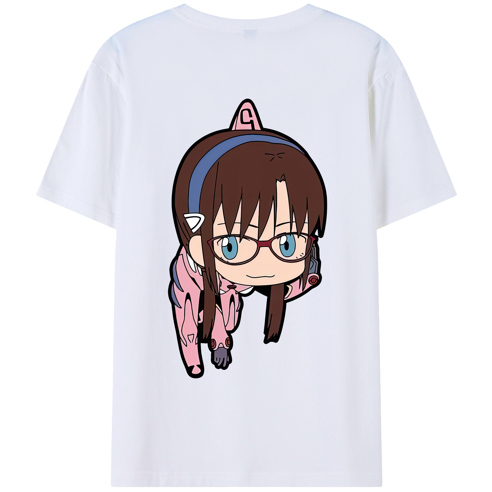 （画像用） EVA 新世紀エヴァンゲリオン 綿100％ メンズ半袖Tシャツ（バックプリント） 通気性