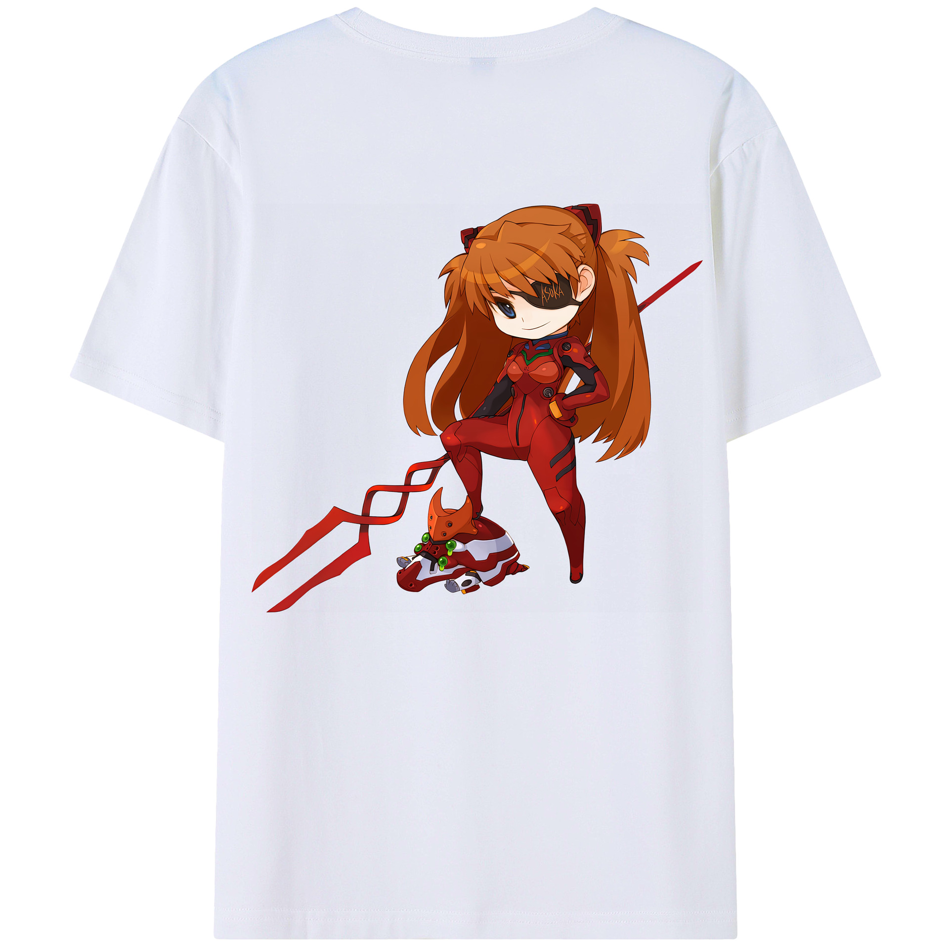 （画像用） EVA 新世紀エヴァンゲリオン 綿100％ メンズ半袖Tシャツ（バックプリント） 通気性