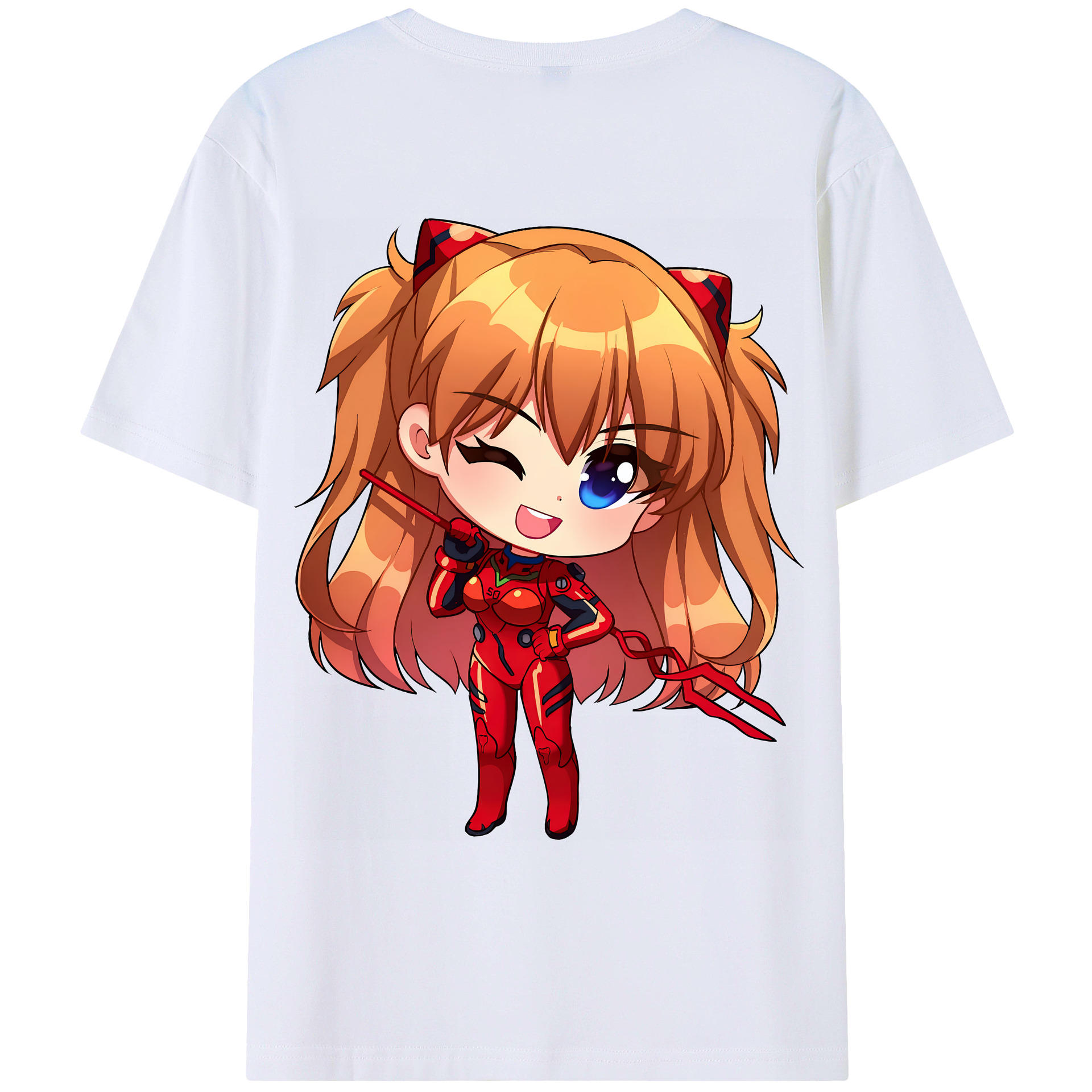 （画像用） EVA 新世紀エヴァンゲリオン 綿100％ メンズ半袖Tシャツ（バックプリント） 通気性