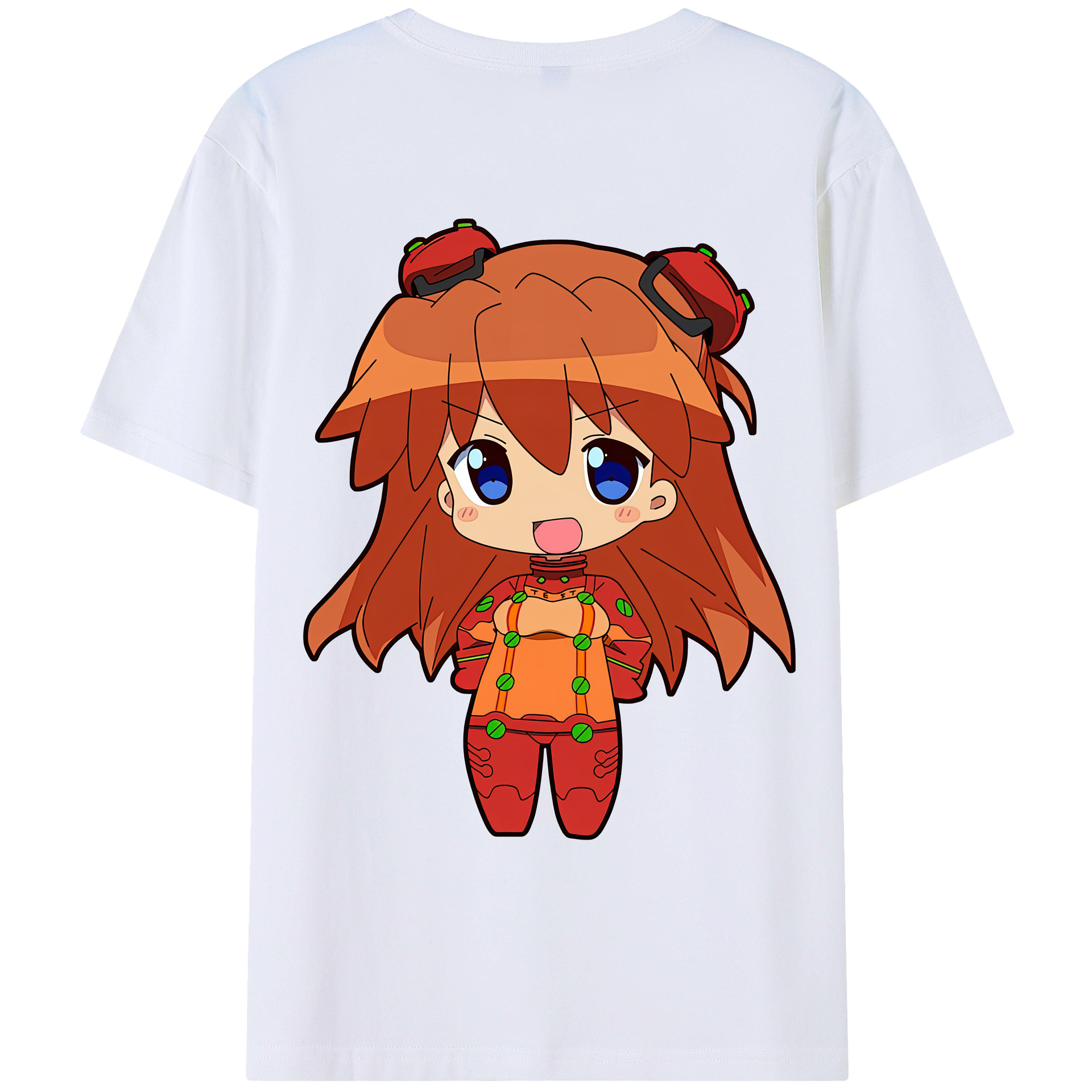 （画像用） EVA 新世紀エヴァンゲリオン 綿100％ メンズ半袖Tシャツ（バックプリント） 通気性