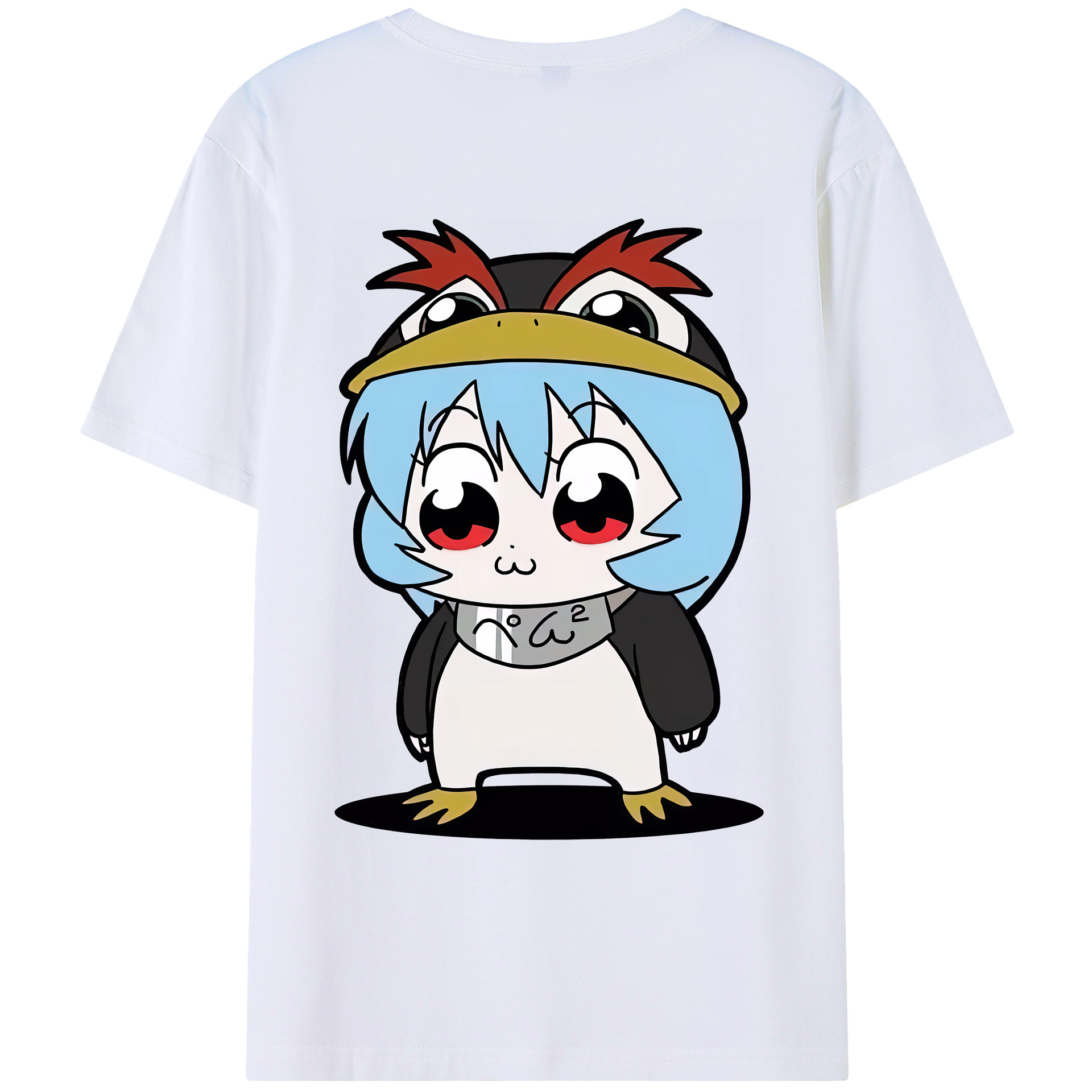 （画像用） EVA 新世紀エヴァンゲリオン 綿100％ メンズ半袖Tシャツ（バックプリント） 通気性