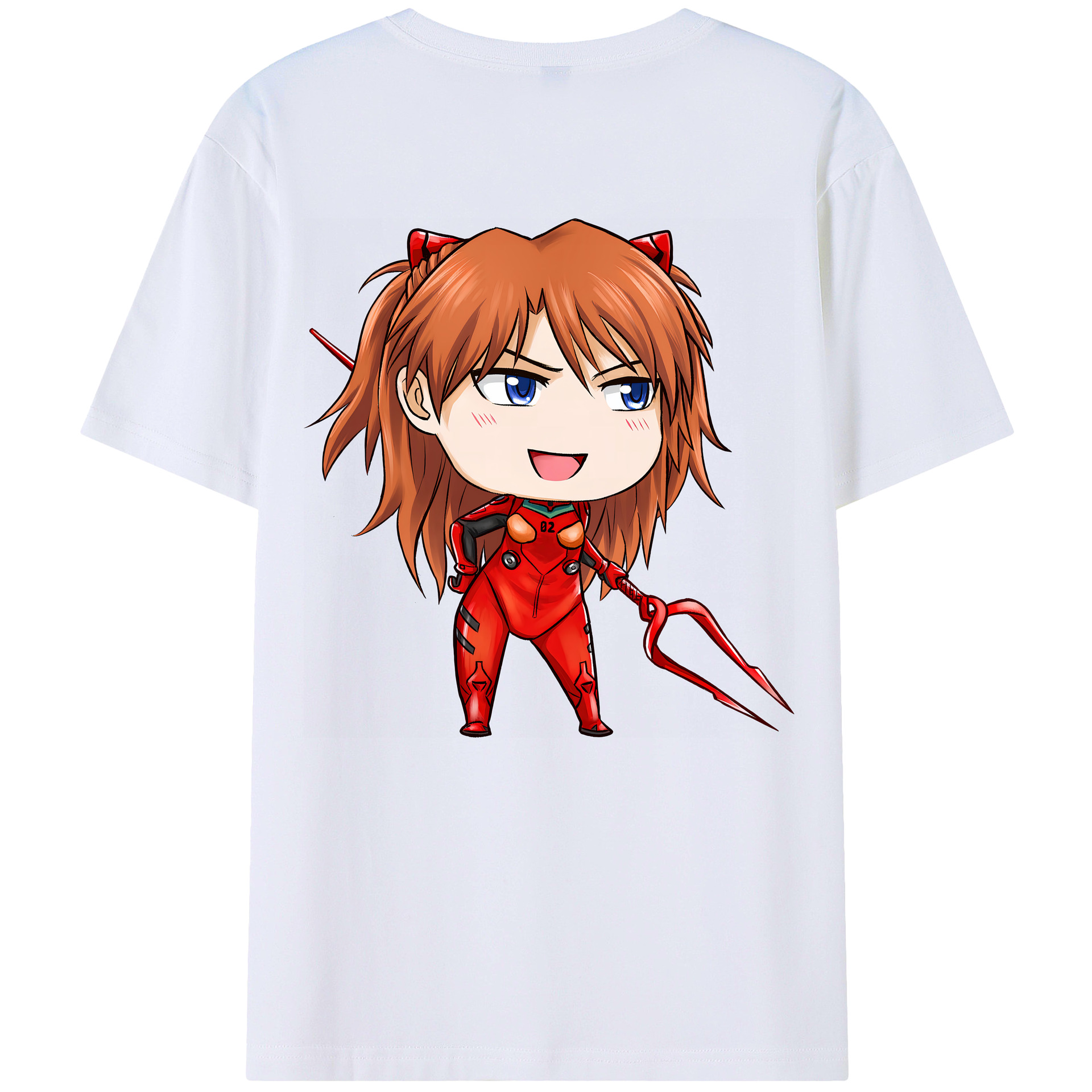 （画像用） EVA 新世紀エヴァンゲリオン 綿100％ メンズ半袖Tシャツ（バックプリント） 通気性