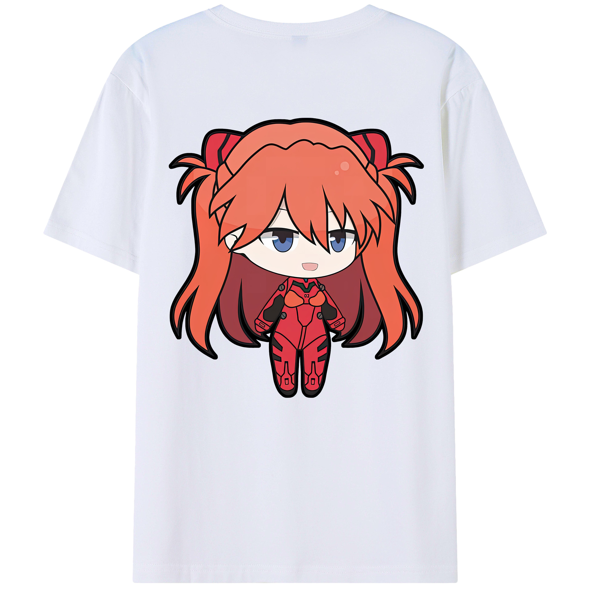 （画像用） EVA 新世紀エヴァンゲリオン 綿100％ メンズ半袖Tシャツ（バックプリント） 通気性