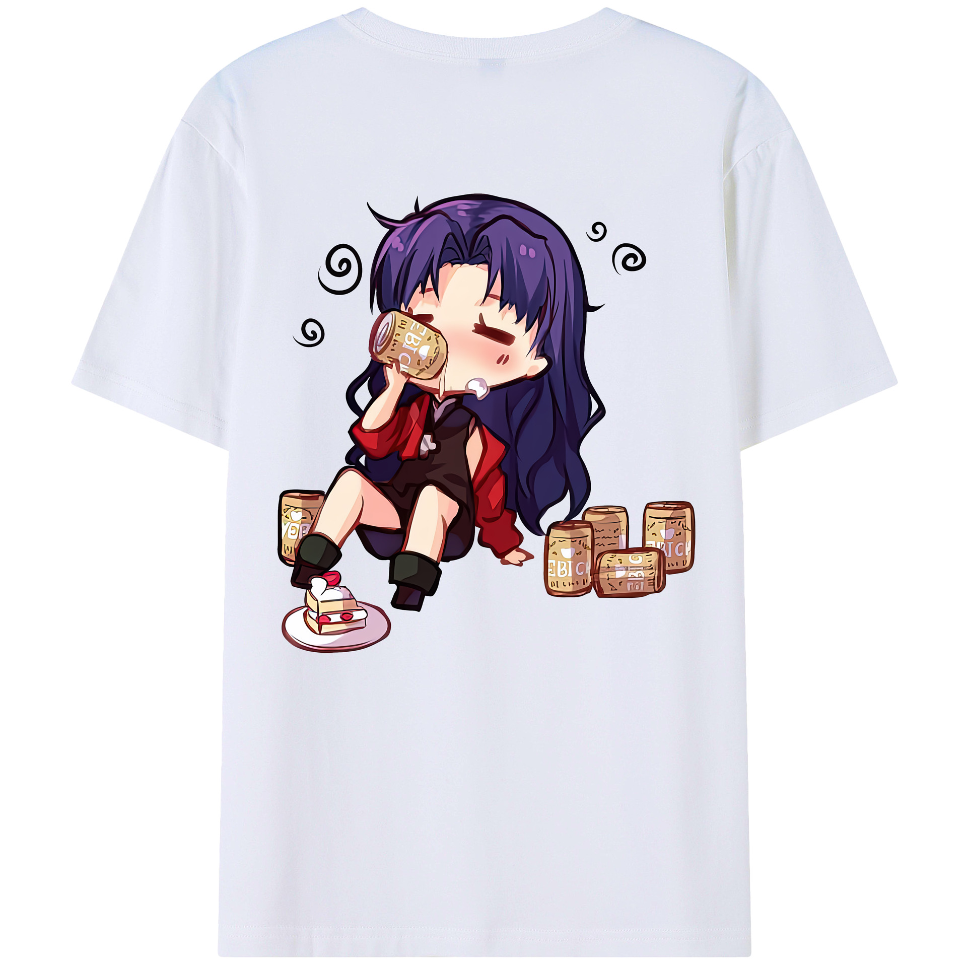 （画像用） EVA 新世紀エヴァンゲリオン 綿100％ メンズ半袖Tシャツ（バックプリント） 通気性