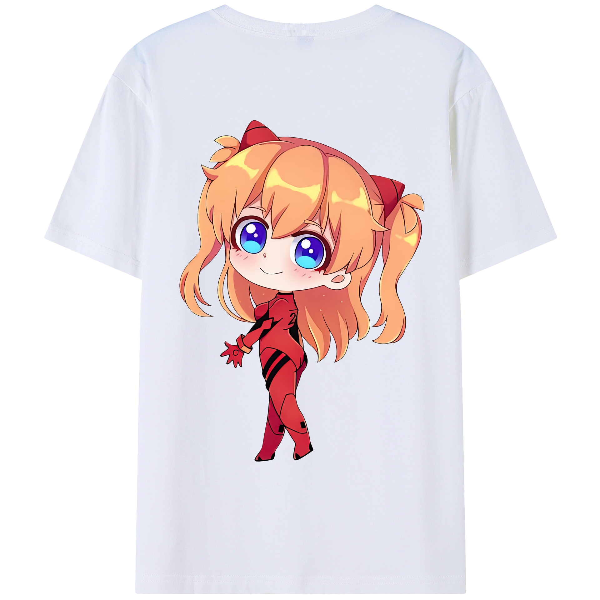 （画像用） EVA 新世紀エヴァンゲリオン 綿100％ メンズ半袖Tシャツ（バックプリント） 通気性