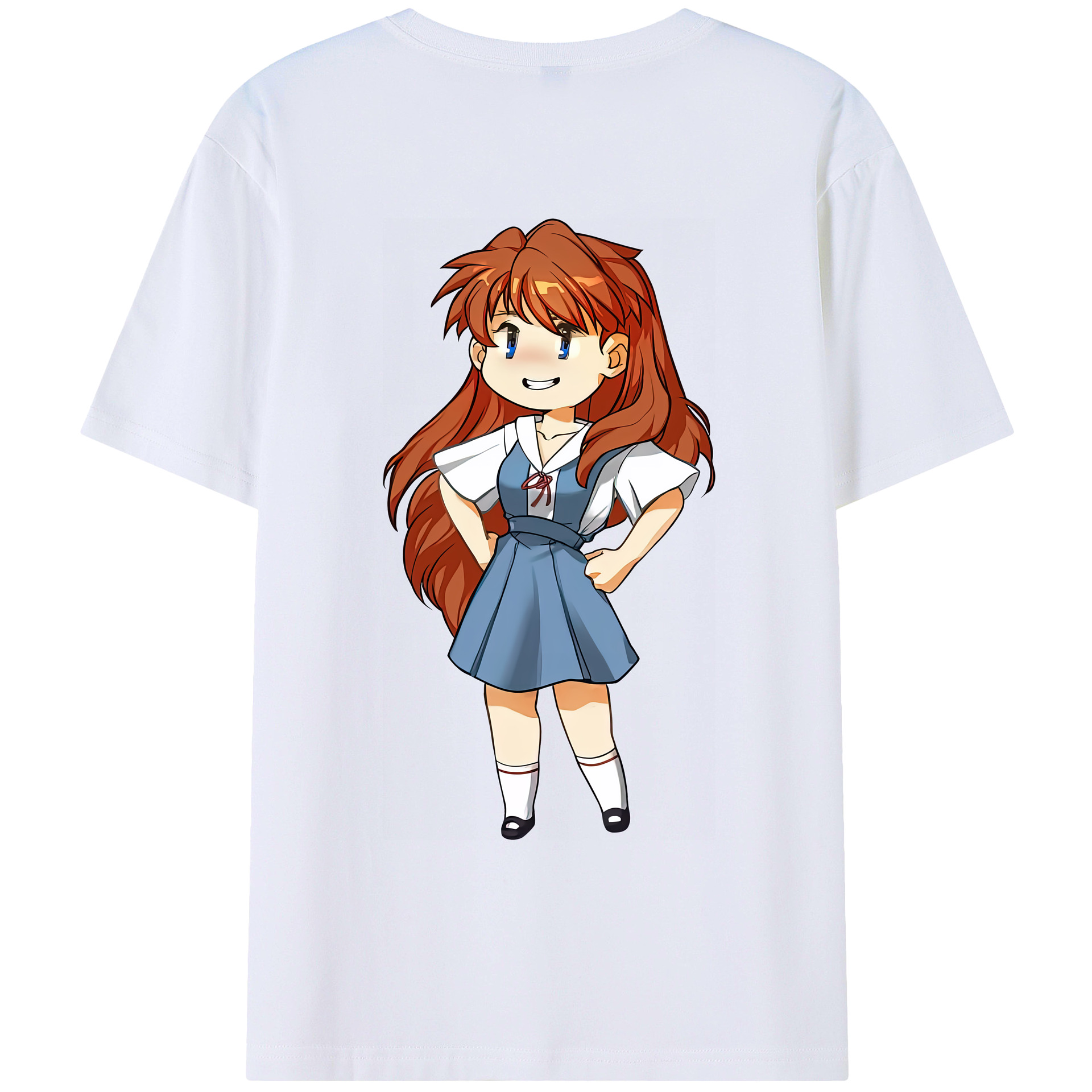 （画像用） EVA 新世紀エヴァンゲリオン 綿100％ メンズ半袖Tシャツ（バックプリント） 通気性