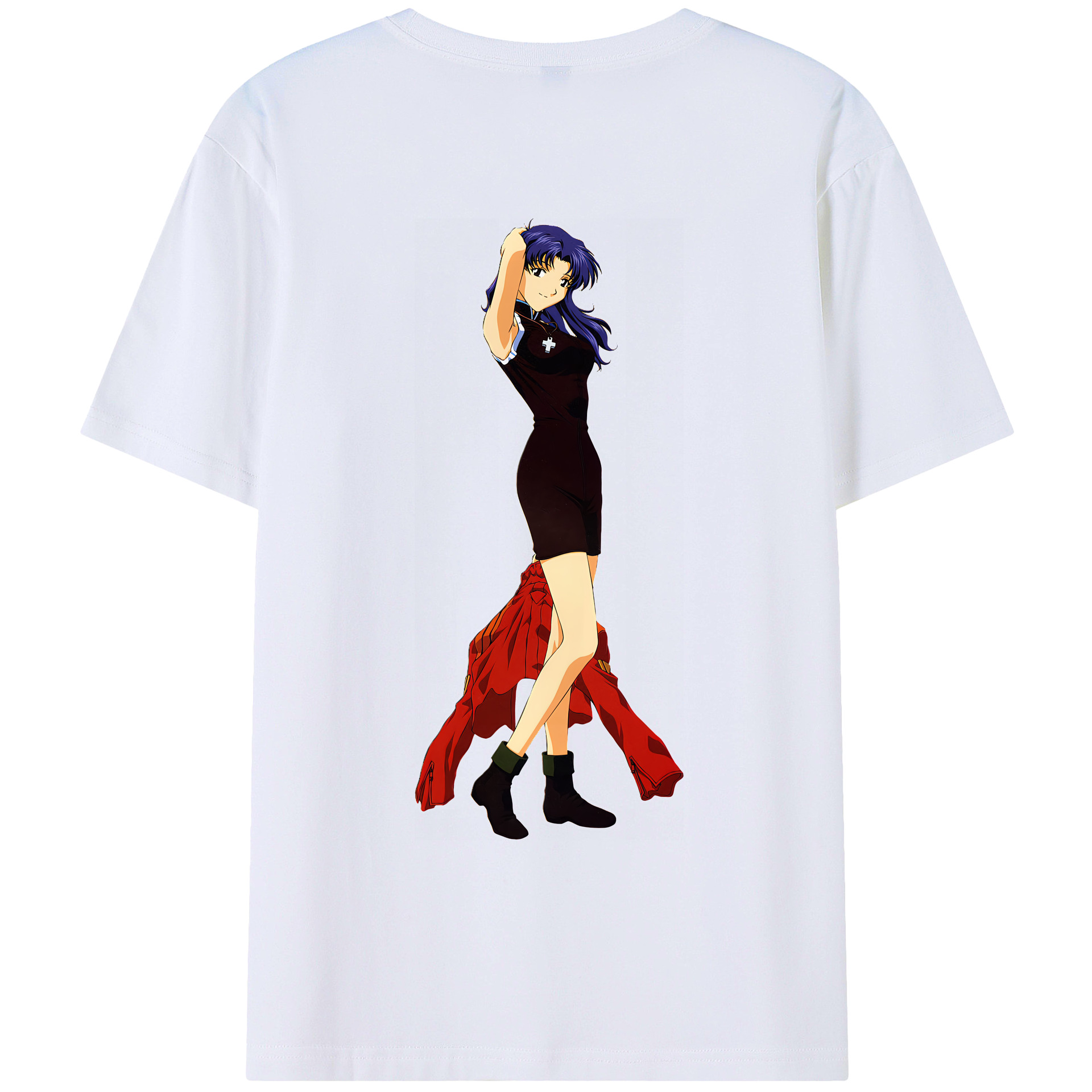 （画像用） EVA 新世紀エヴァンゲリオン 綿100％ メンズ半袖Tシャツ（バックプリント） 通気性
