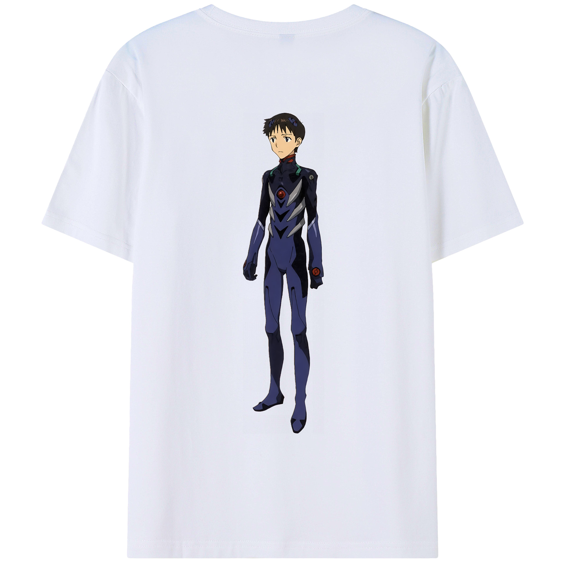 （画像用） EVA 新世紀エヴァンゲリオン 綿100％ メンズ半袖Tシャツ（バックプリント） 通気性