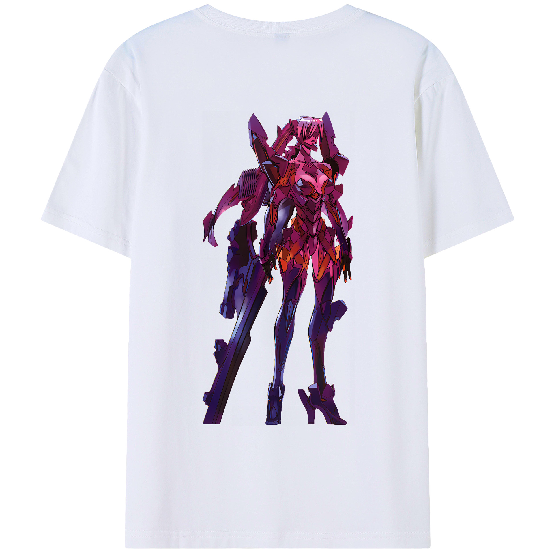 （画像用） EVA 新世紀エヴァンゲリオン 綿100％ メンズ半袖Tシャツ（バックプリント） 通気性