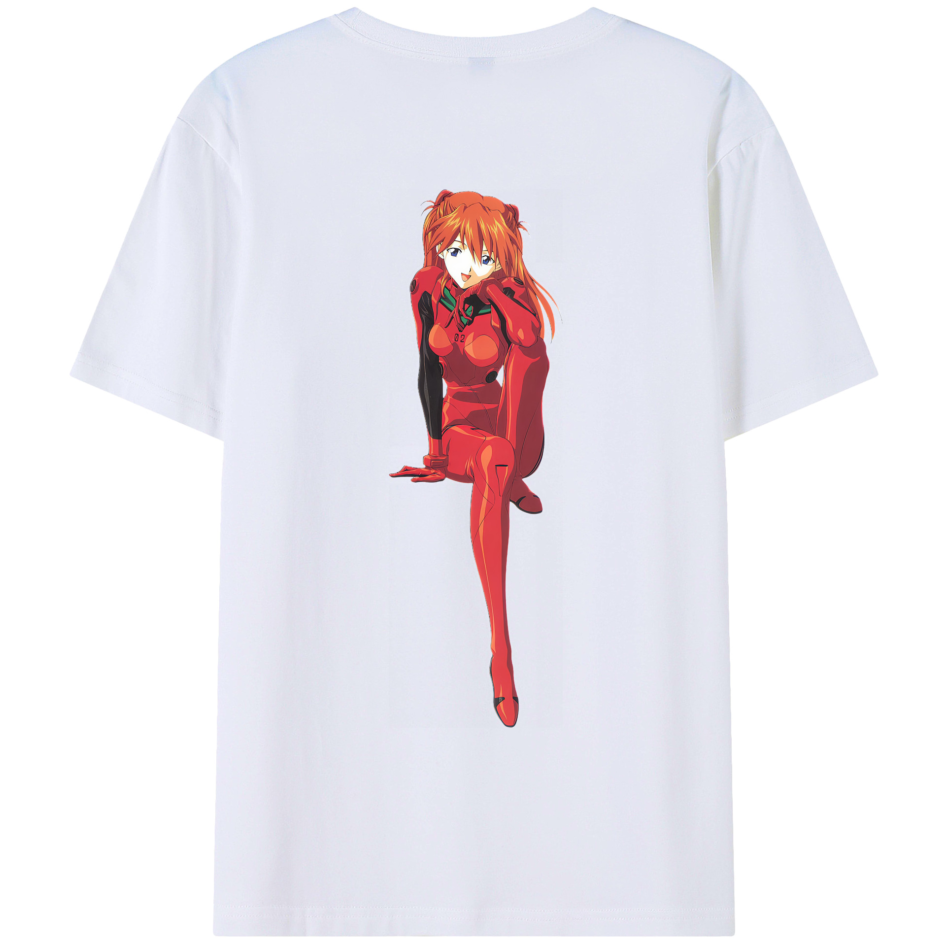 （画像用） EVA 新世紀エヴァンゲリオン 綿100％ メンズ半袖Tシャツ（バックプリント） 通気性