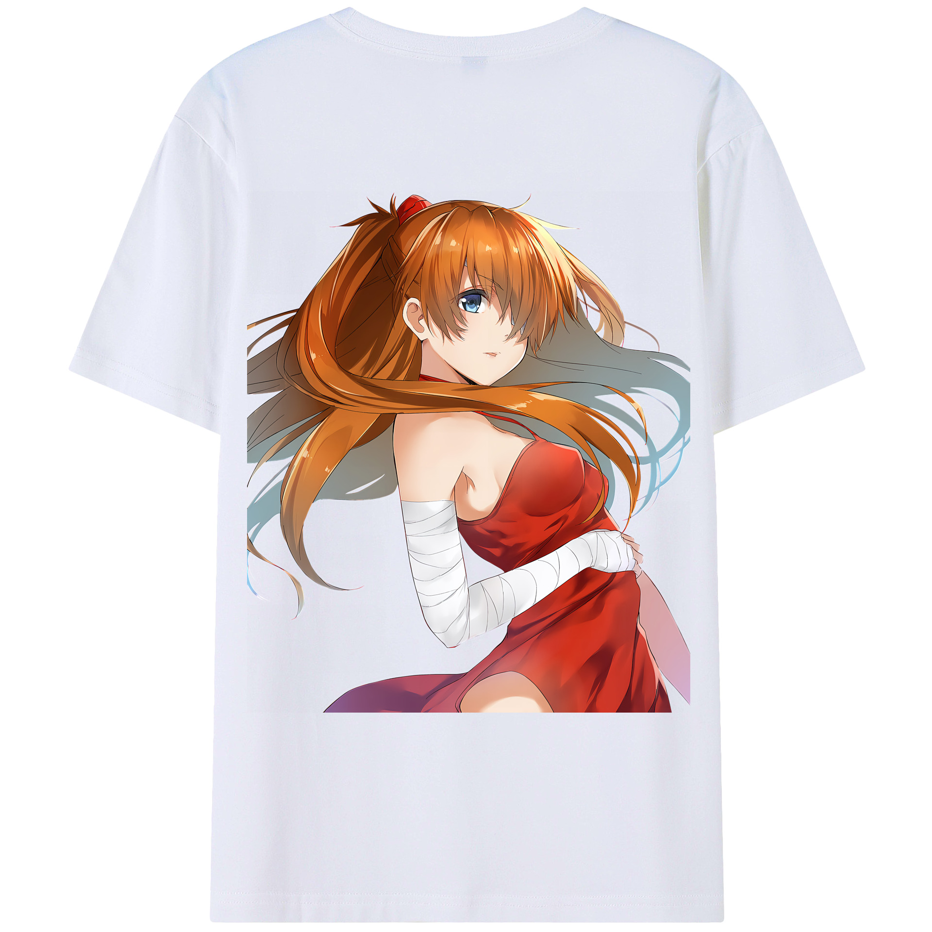 （画像用） EVA 新世紀エヴァンゲリオン 綿100％ メンズ半袖Tシャツ（バックプリント） 通気性