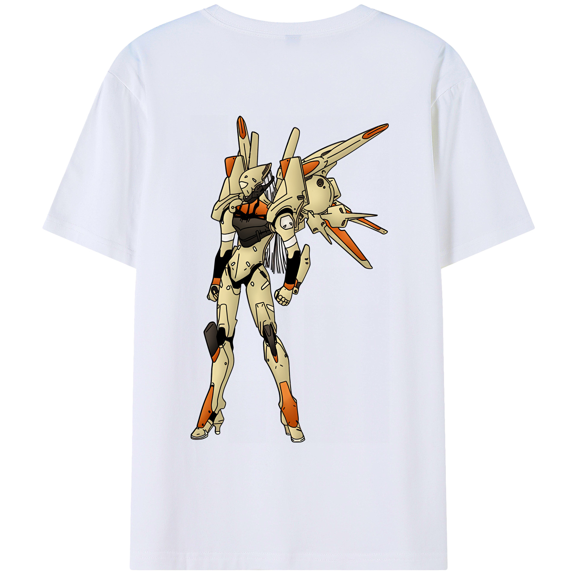 （画像用） EVA 新世紀エヴァンゲリオン 綿100％ メンズ半袖Tシャツ（バックプリント） 通気性