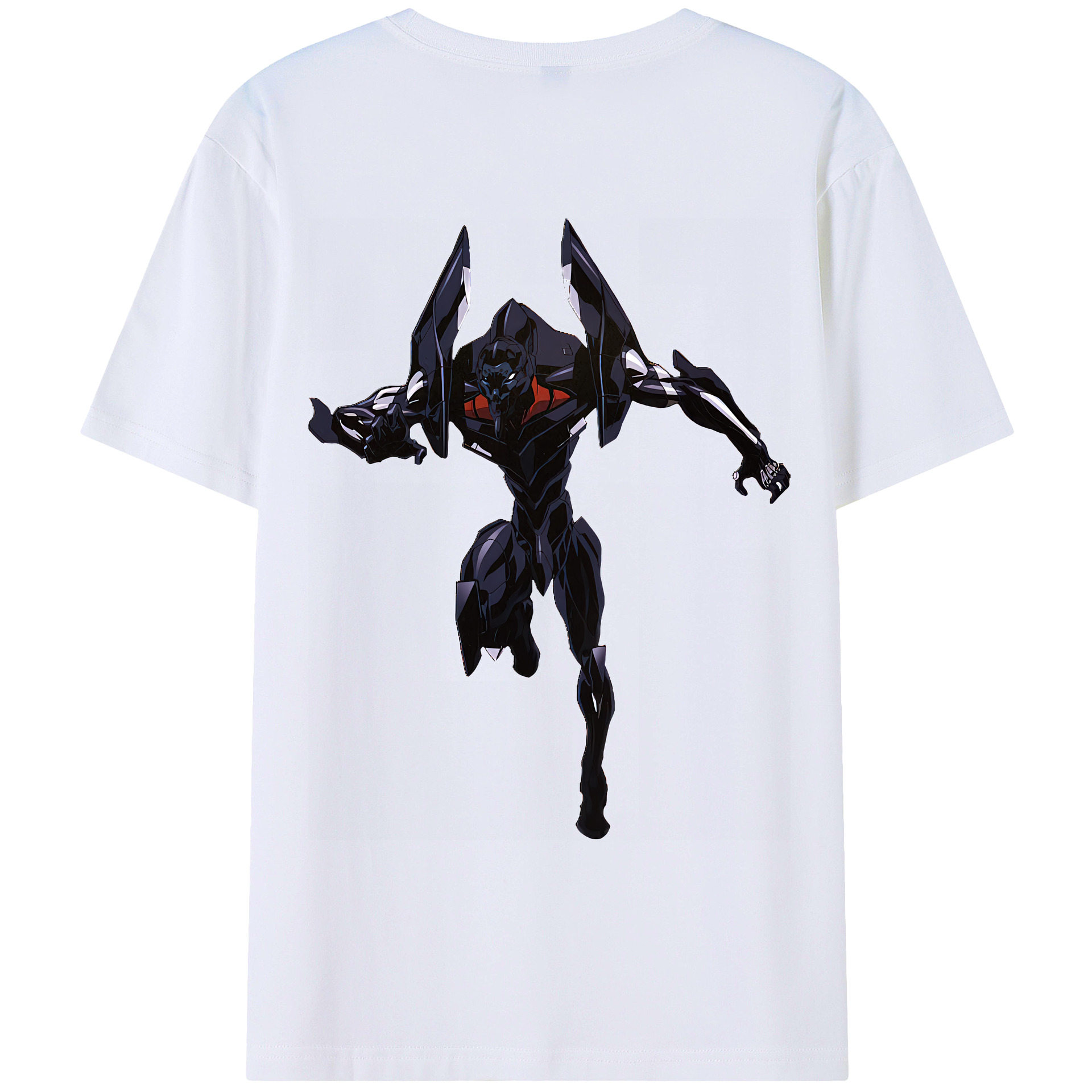 （画像用） EVA 新世紀エヴァンゲリオン 綿100％ メンズ半袖Tシャツ（バックプリント） 通気性
