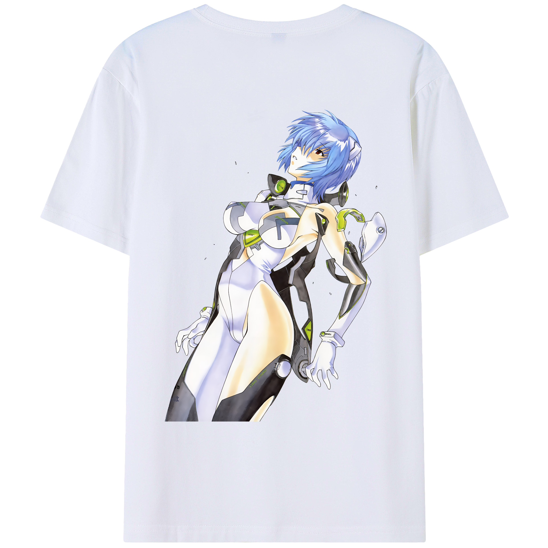 （画像用） EVA 新世紀エヴァンゲリオン 綿100％ メンズ半袖Tシャツ（バックプリント） 通気性