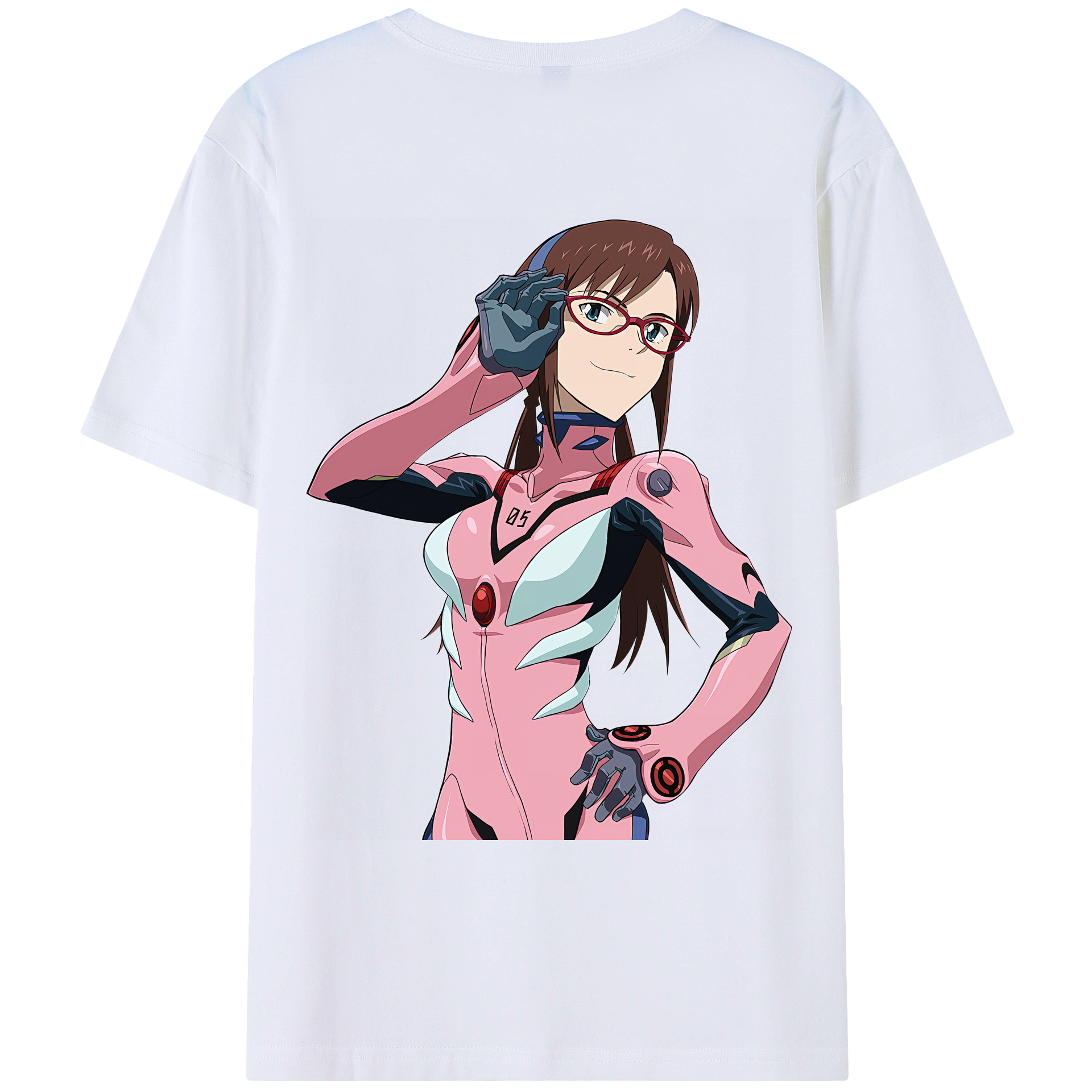 （画像用） EVA 新世紀エヴァンゲリオン 綿100％ メンズ半袖Tシャツ（バックプリント） 通気性