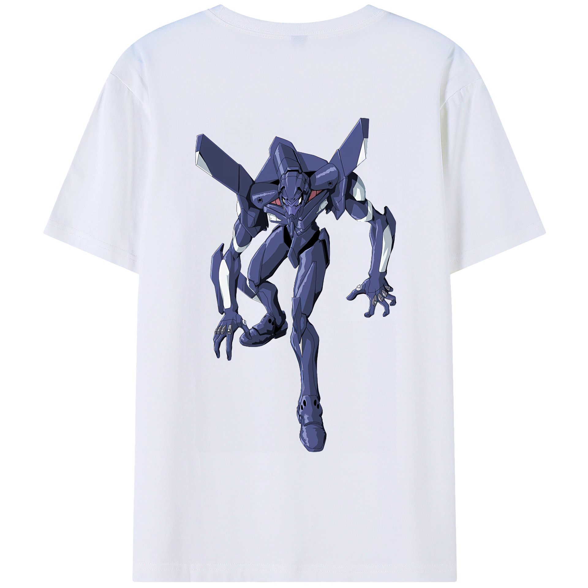 （画像用） EVA 新世紀エヴァンゲリオン 綿100％ メンズ半袖Tシャツ（バックプリント） 通気性